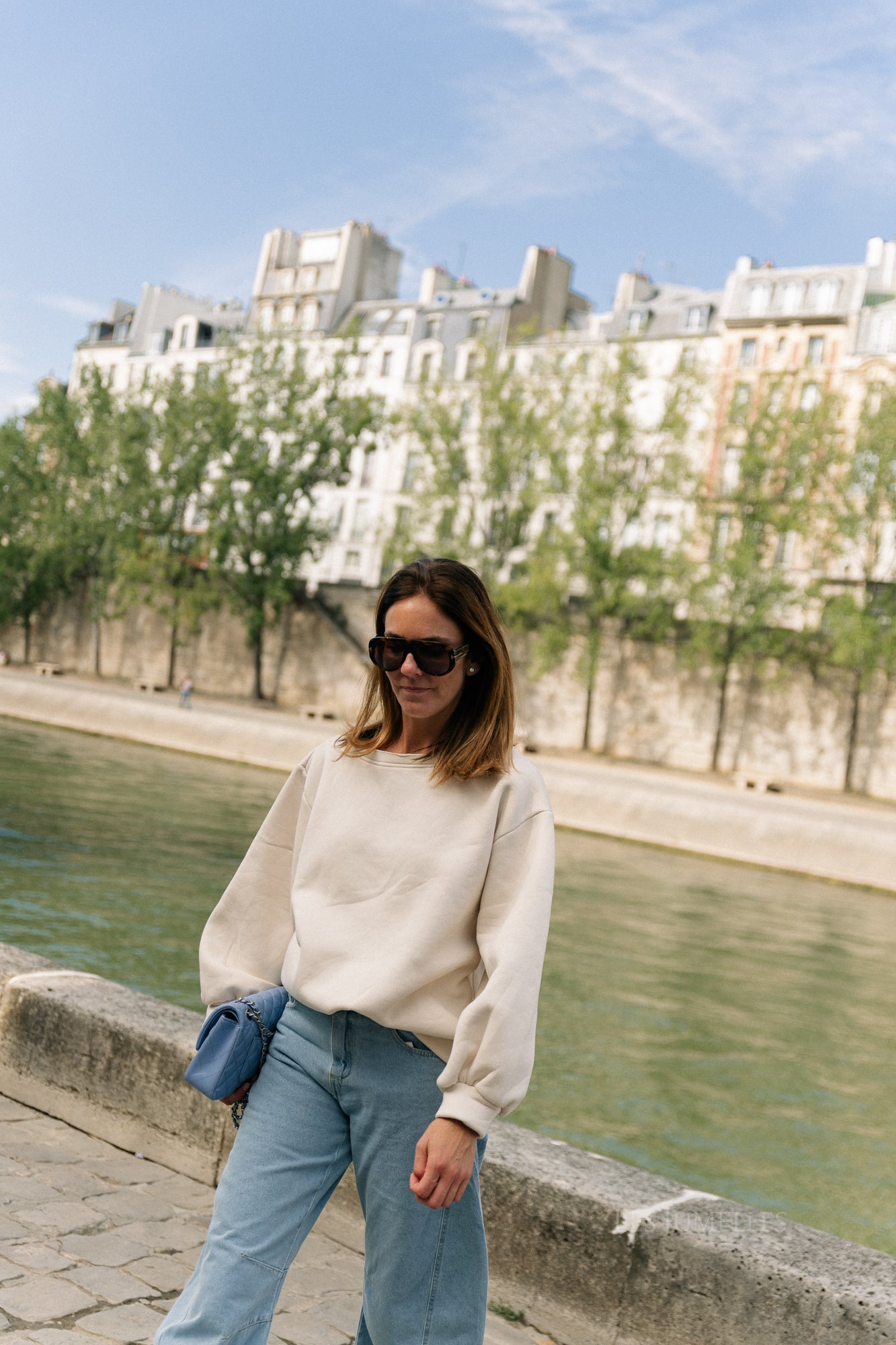 Yasmine off shoulder sweater butter