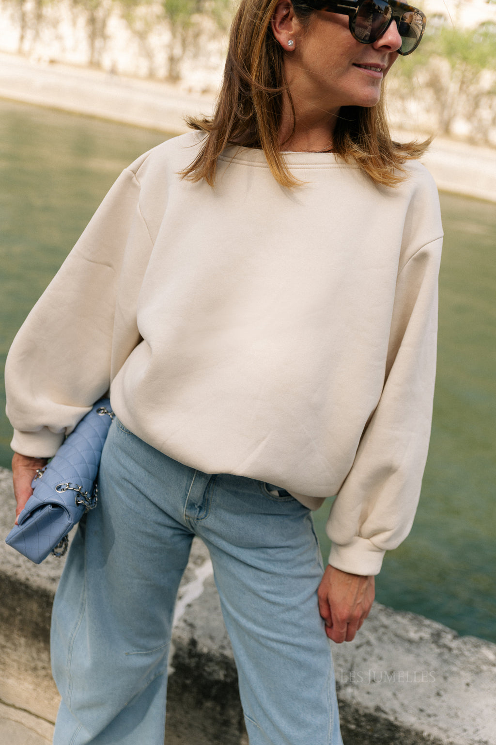 Yasmine off shoulder sweater butter