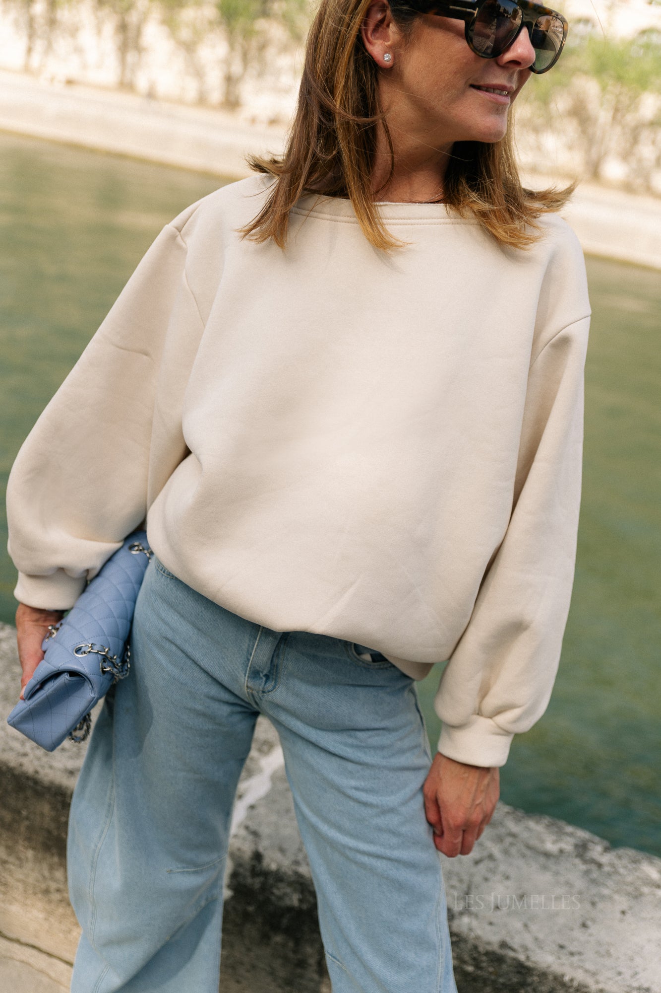 Yasmine off shoulder sweater butter