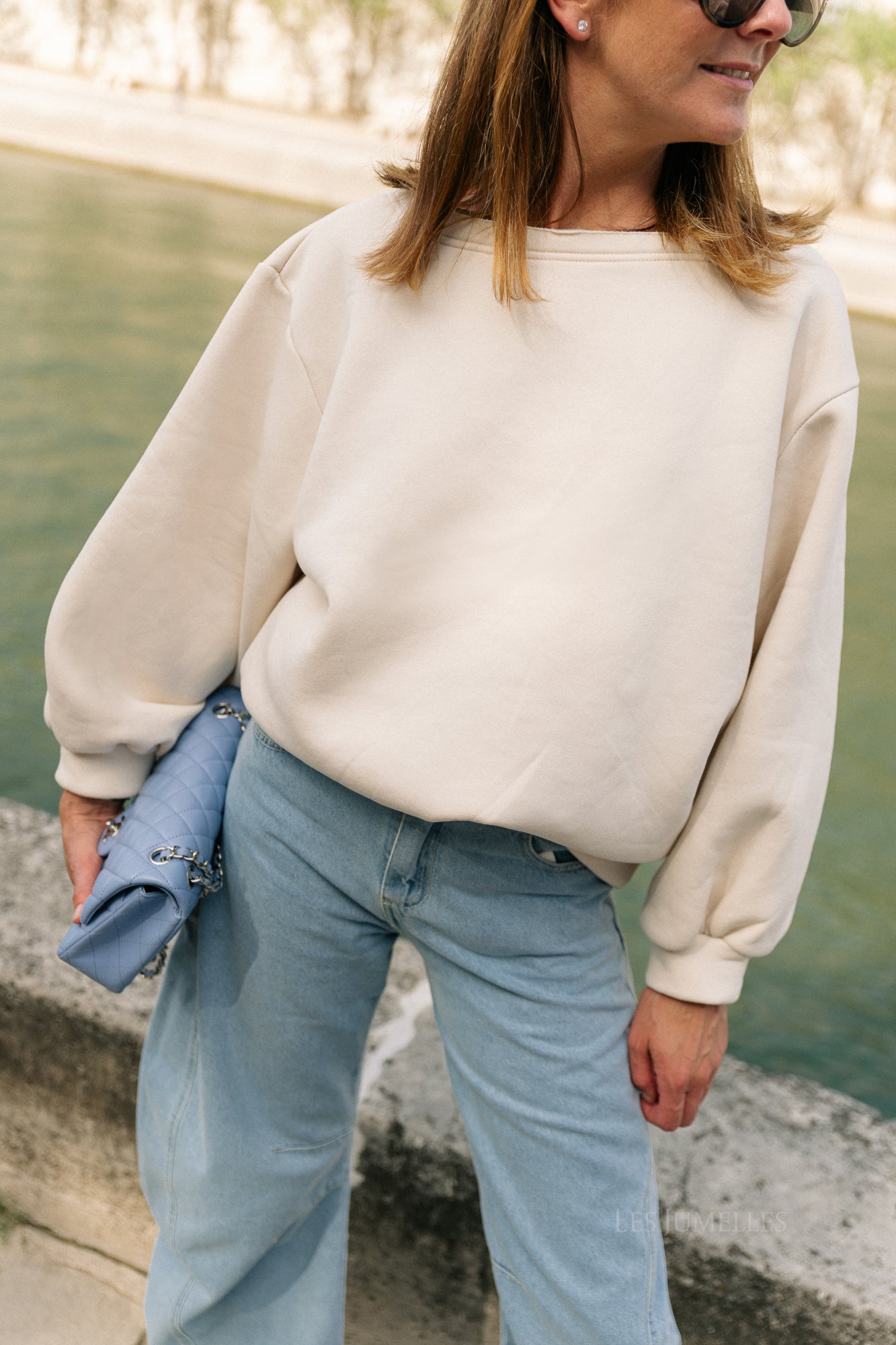 Yasmine off shoulder sweater butter