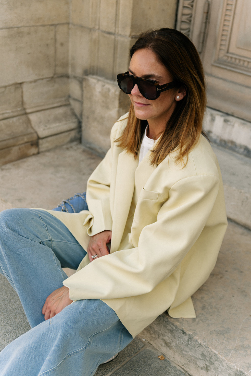Chloe oversized blazer butter yellow