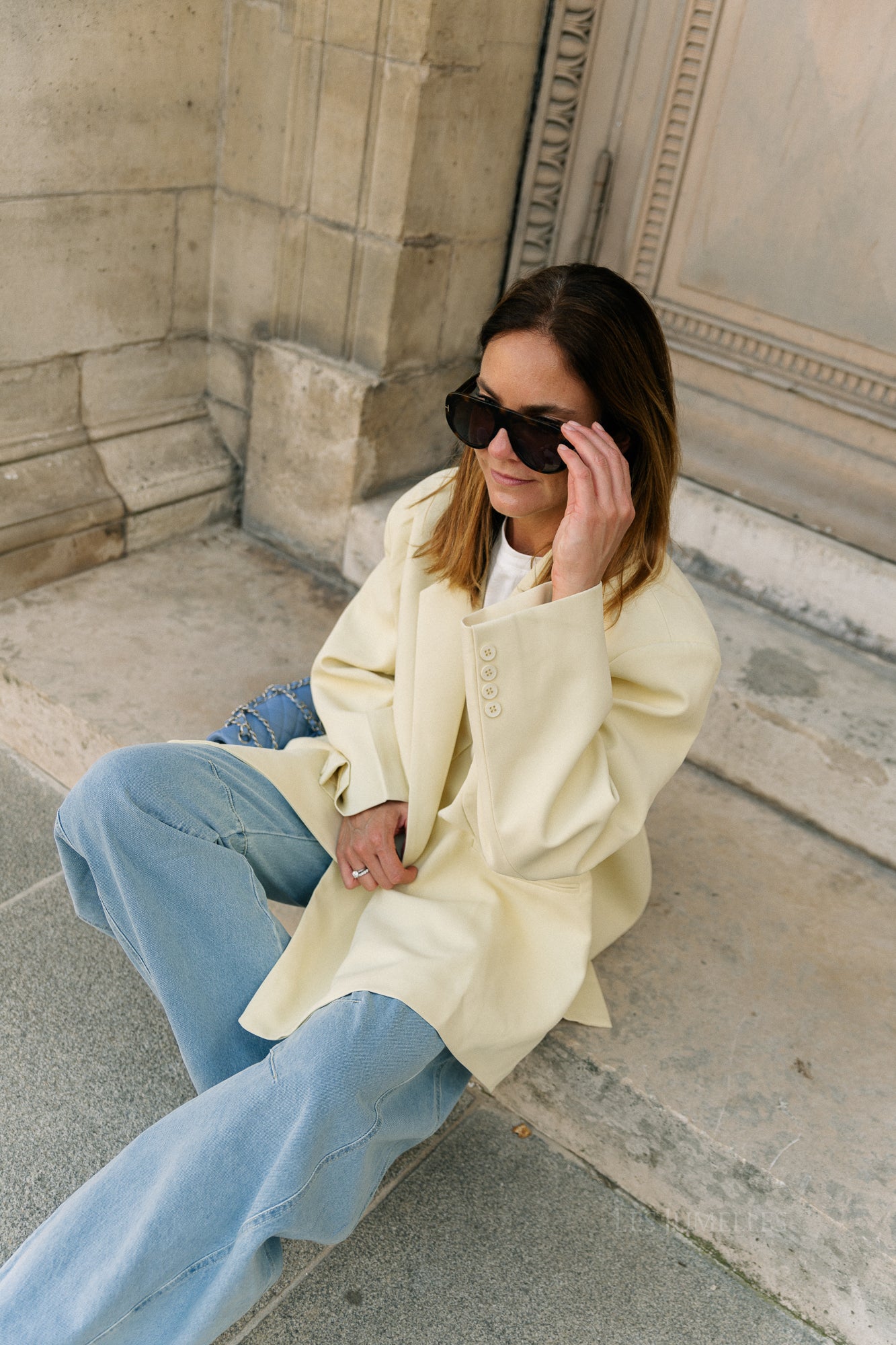 Chloe oversized blazer butter yellow