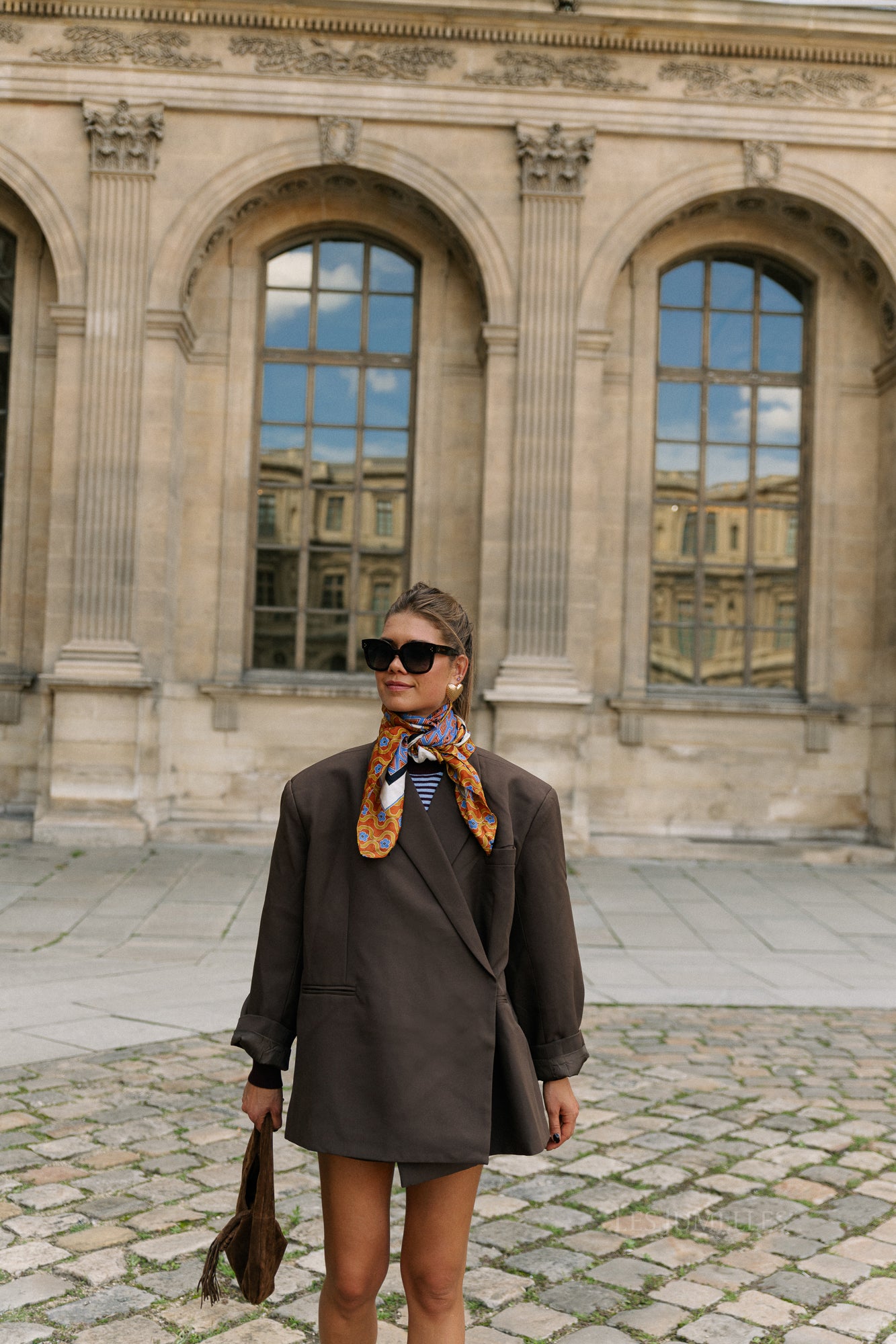 Chloe oversized blazer hot chocolate