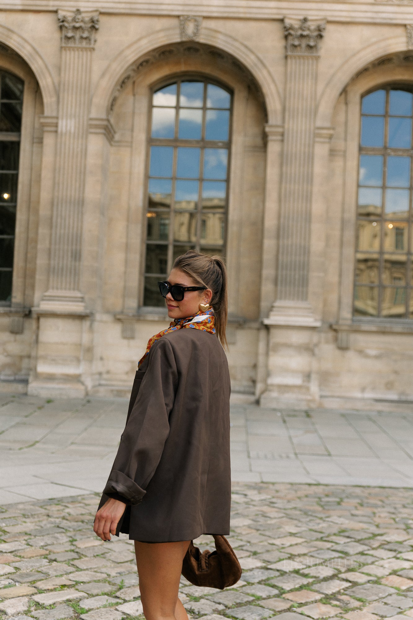 Chloe oversized blazer hot chocolate