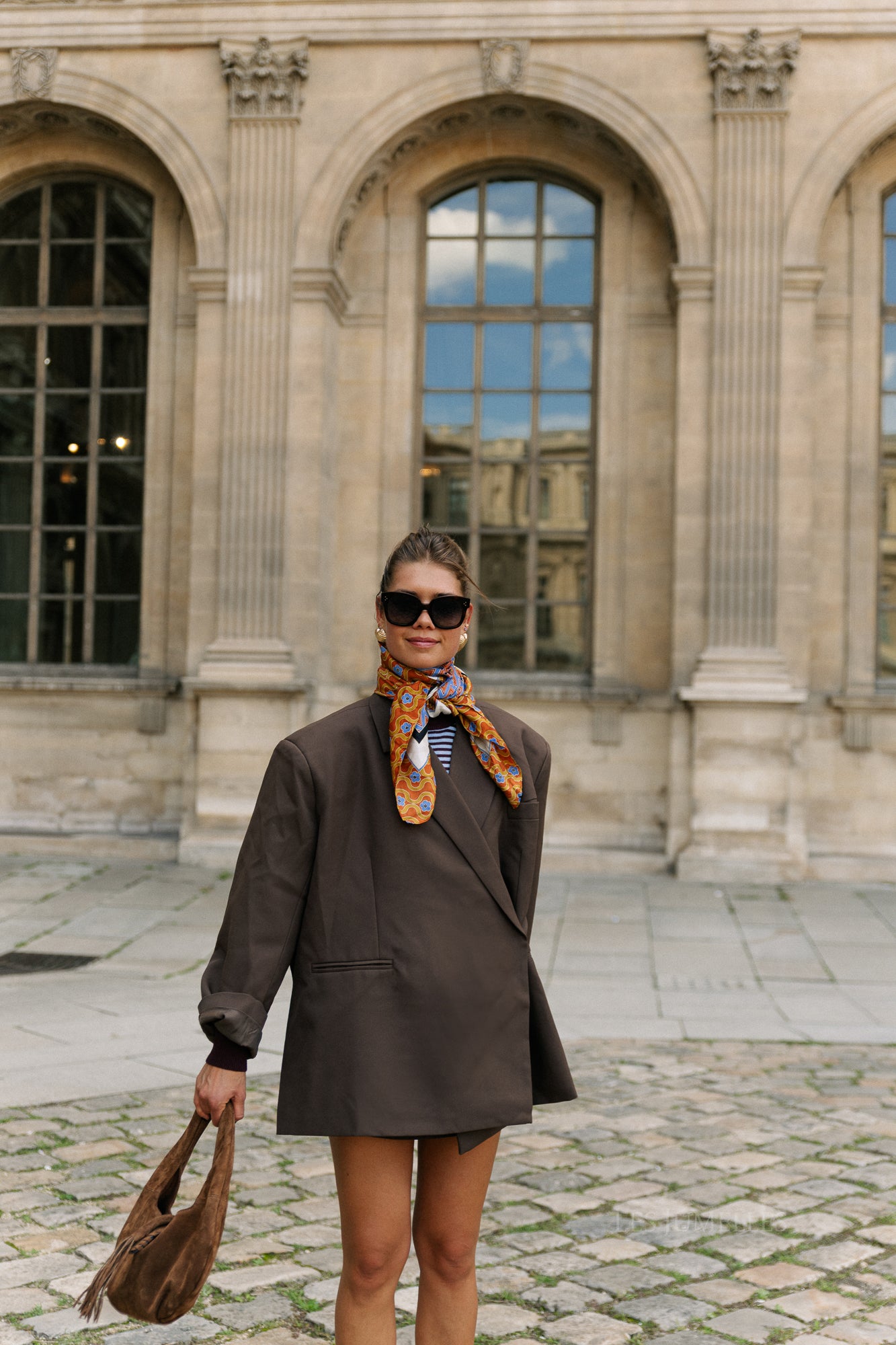 Chloe oversized blazer hot chocolate