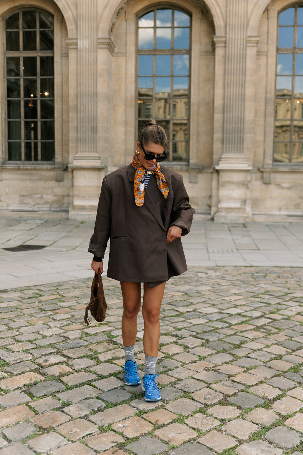 Chloe oversized blazer hot chocolate