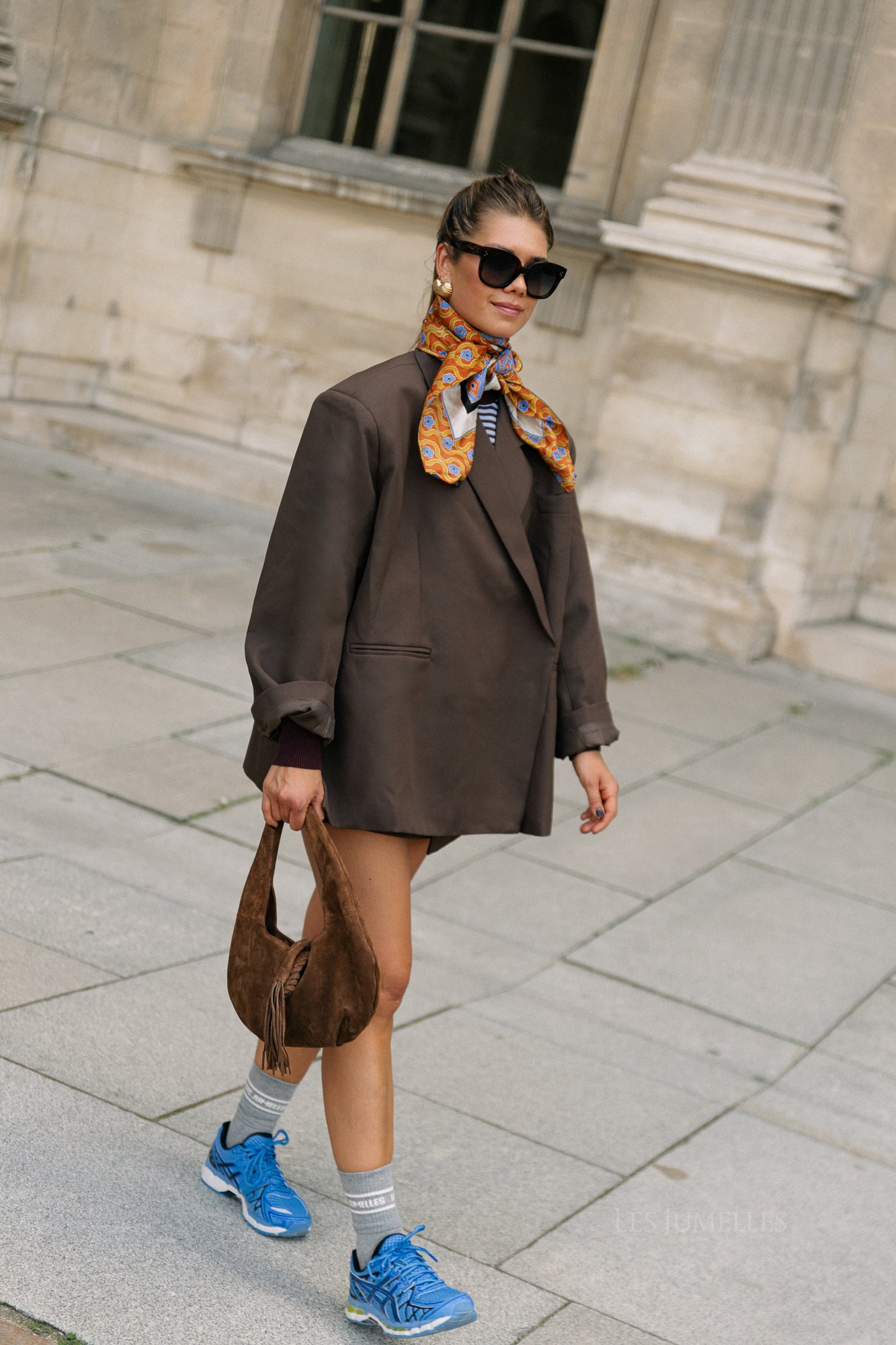 Chloe oversized blazer hot chocolate