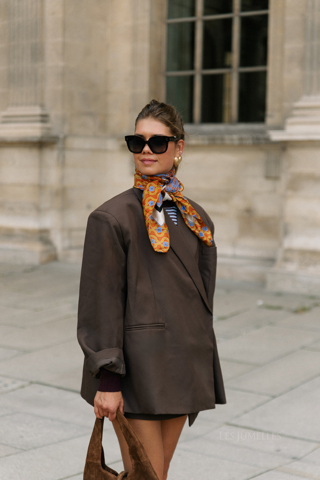 Chloe oversized blazer hot chocolate