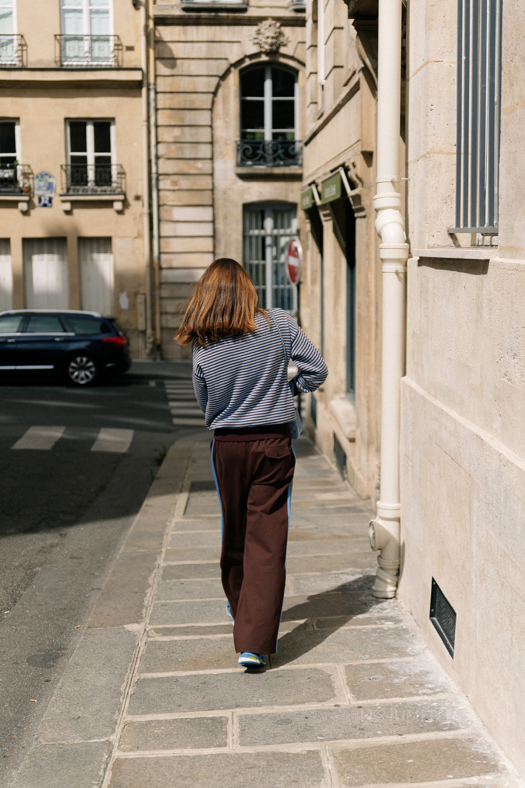 Isla track pants chocolate brown