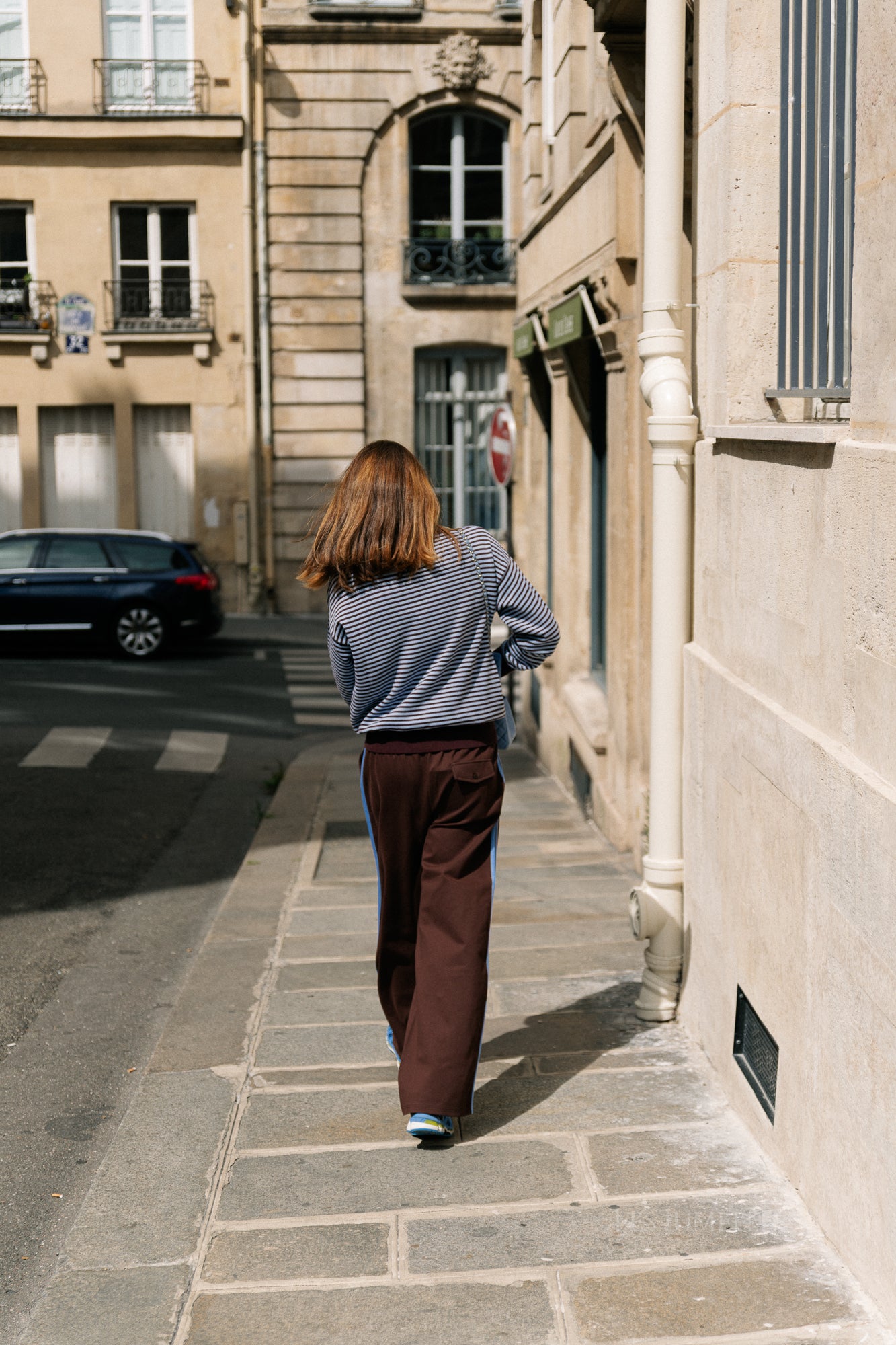 Isla track pants chocolate brown