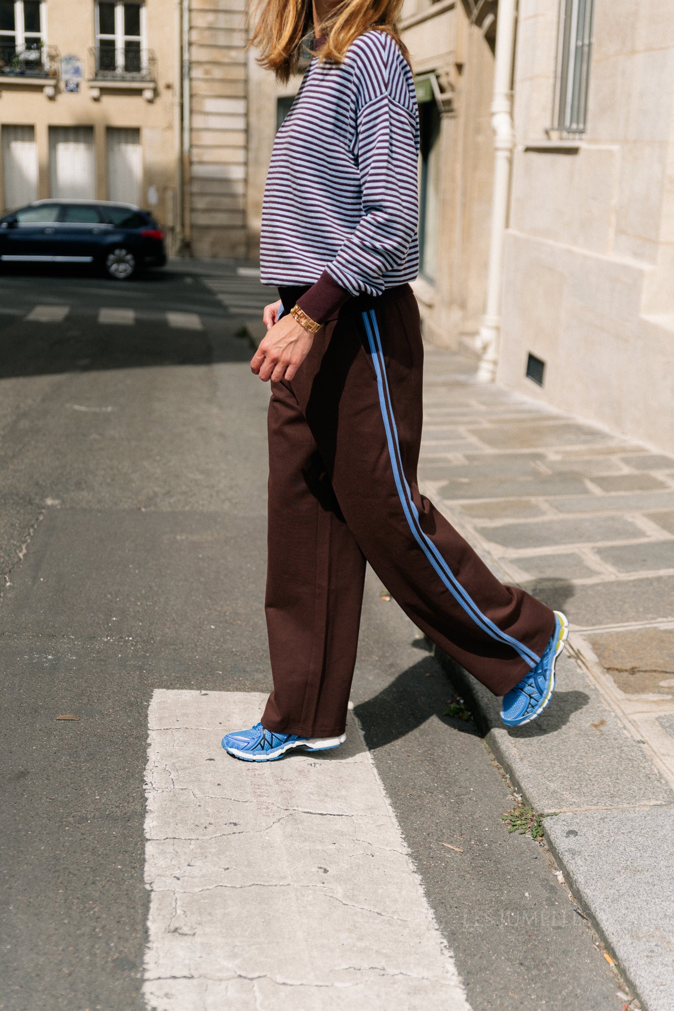 Isla track pants chocolate brown
