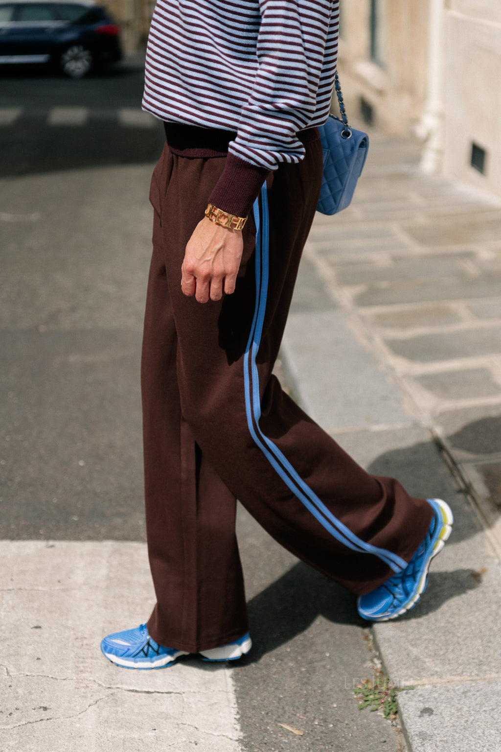 Isla track pants chocolate brown
