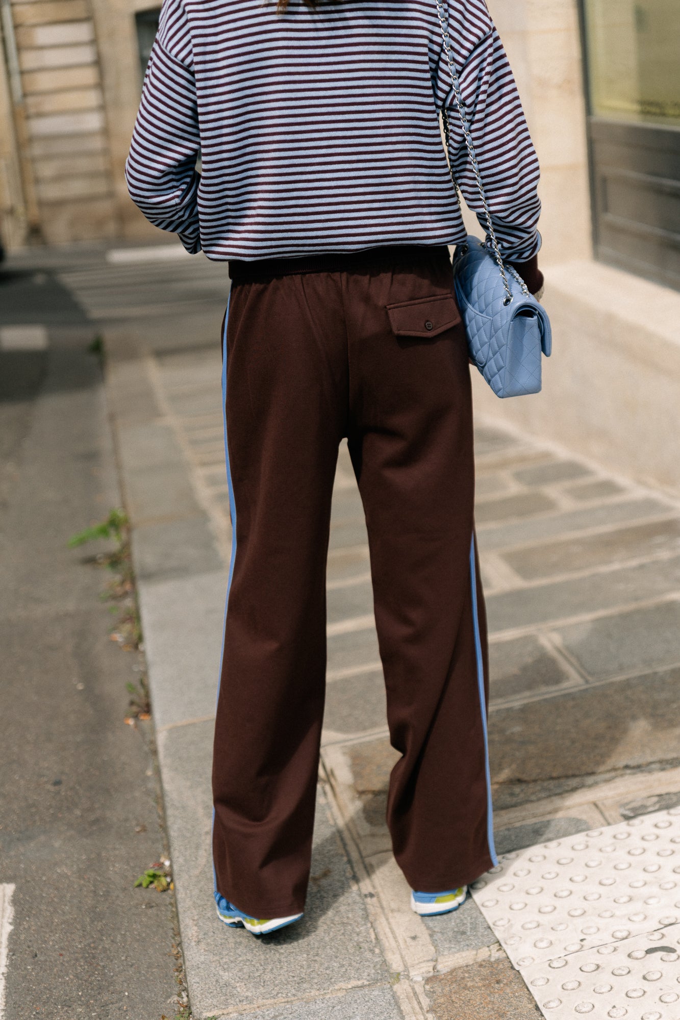 Isla track pants chocolate brown