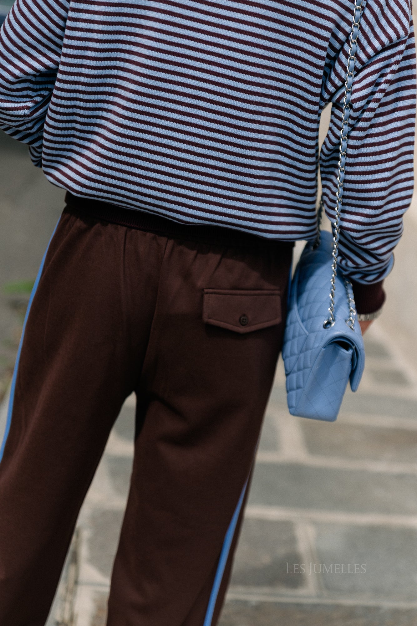 Isla track pants chocolate brown