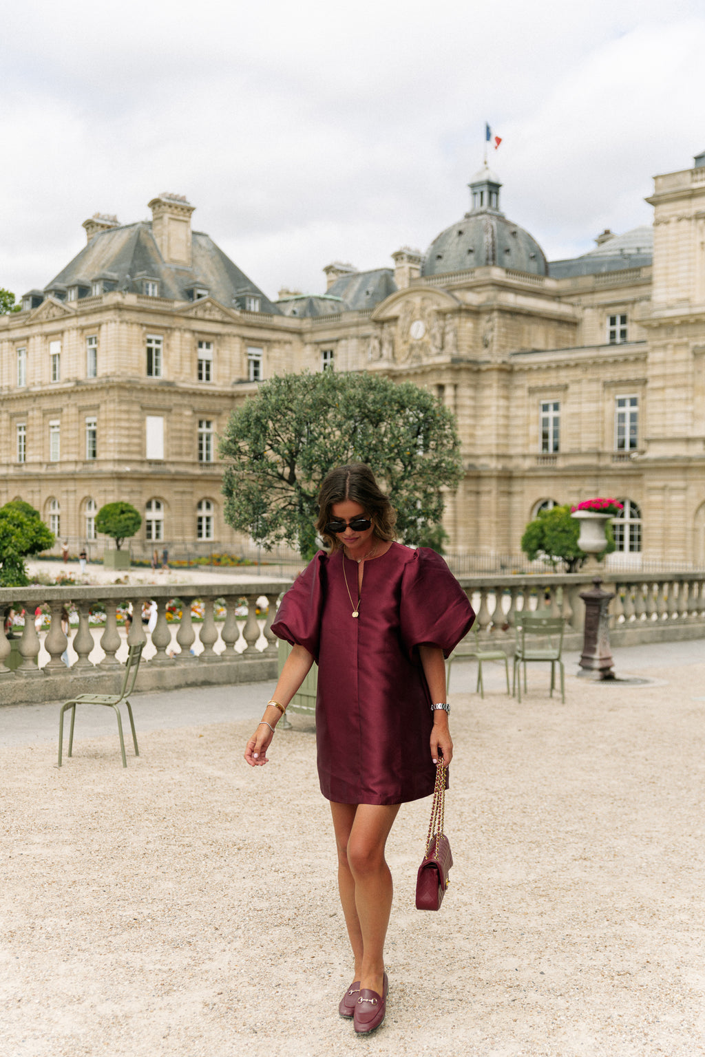 Charlotte dress burgundy