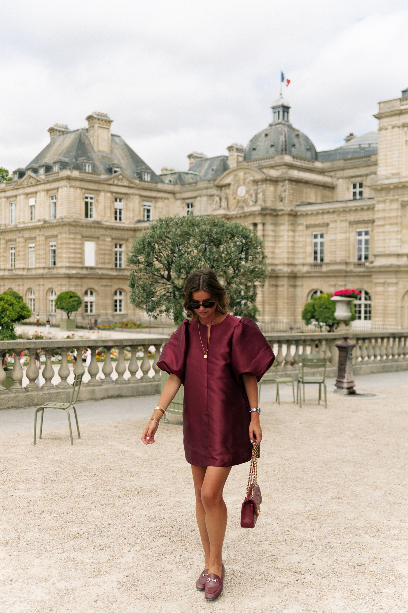 Charlotte dress burgundy
