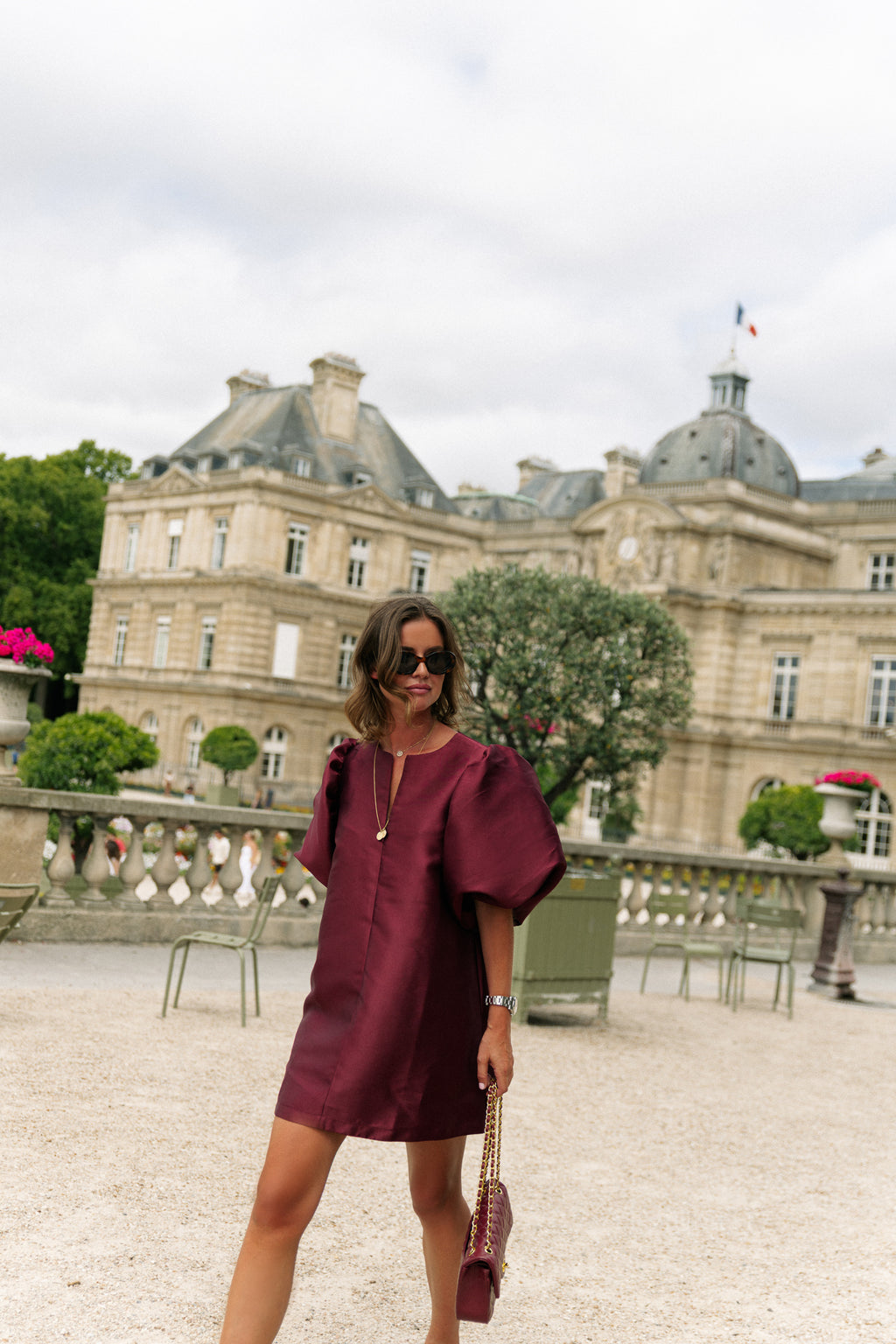 Charlotte dress burgundy