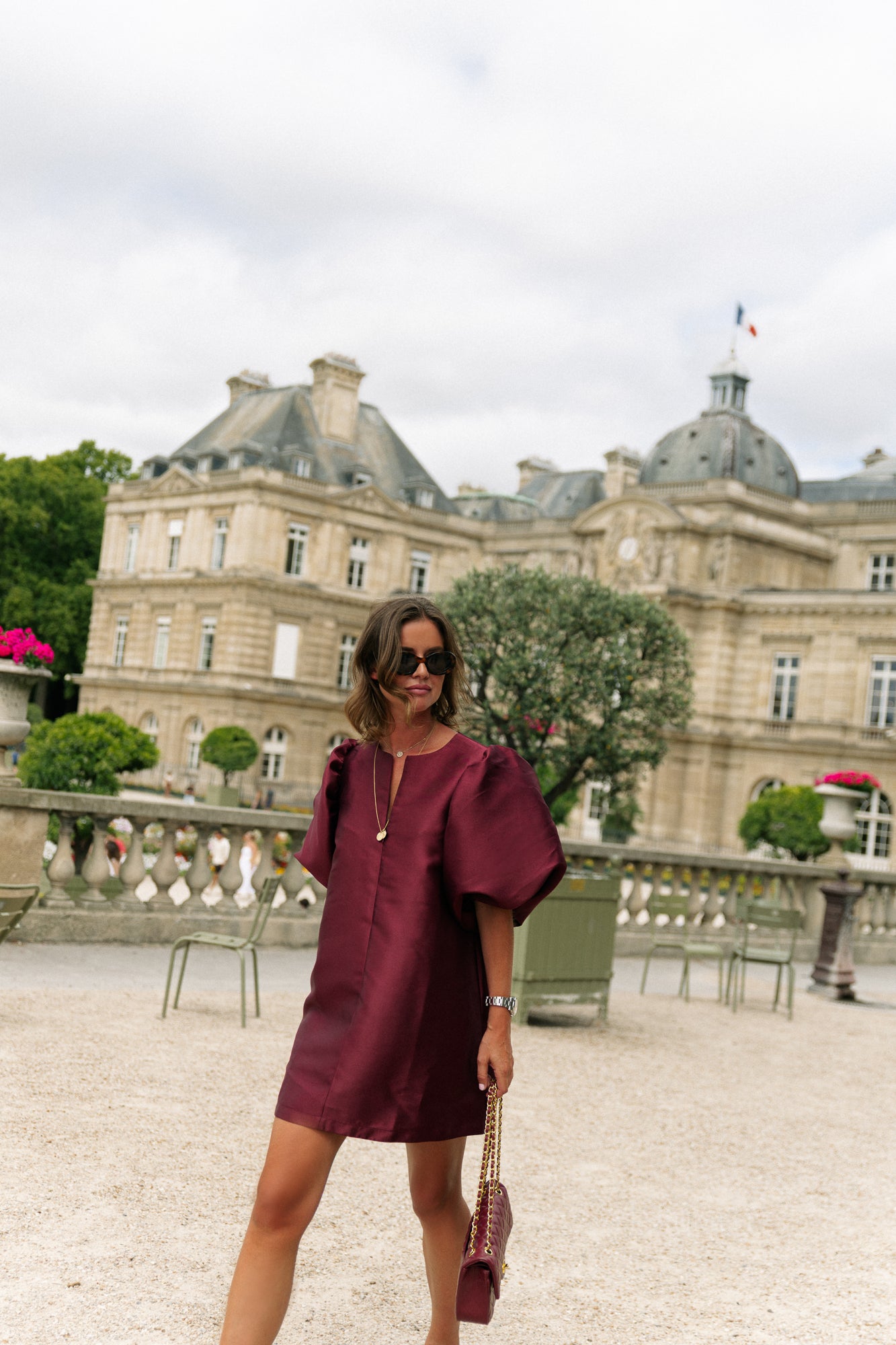 Charlotte dress burgundy