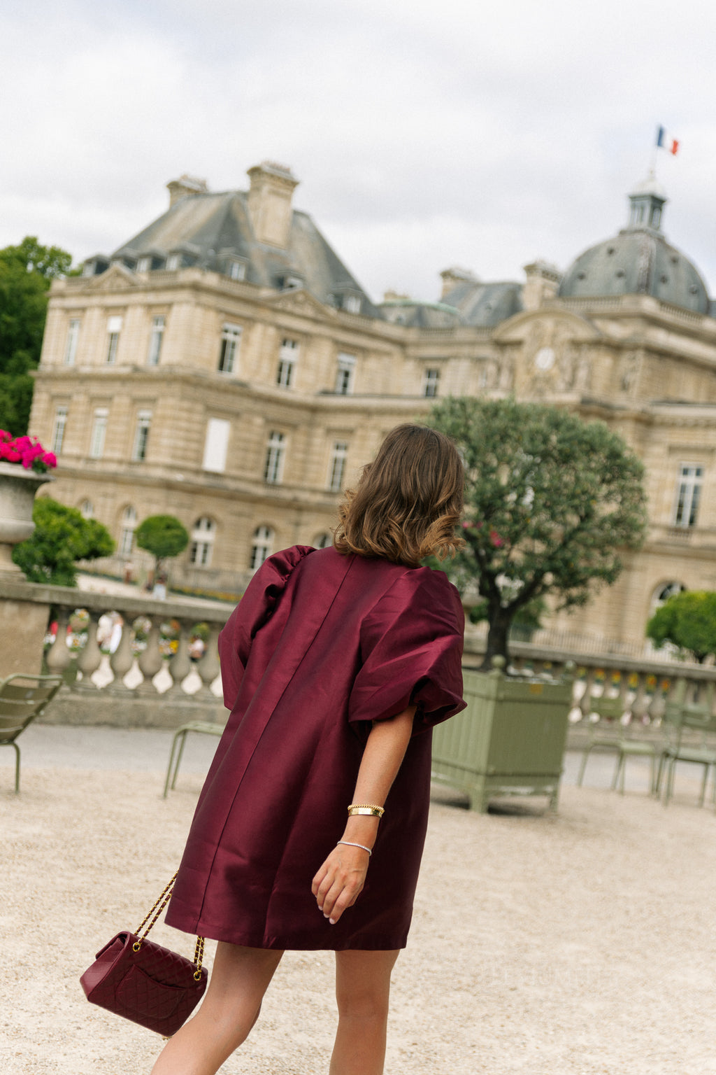 Charlotte dress burgundy