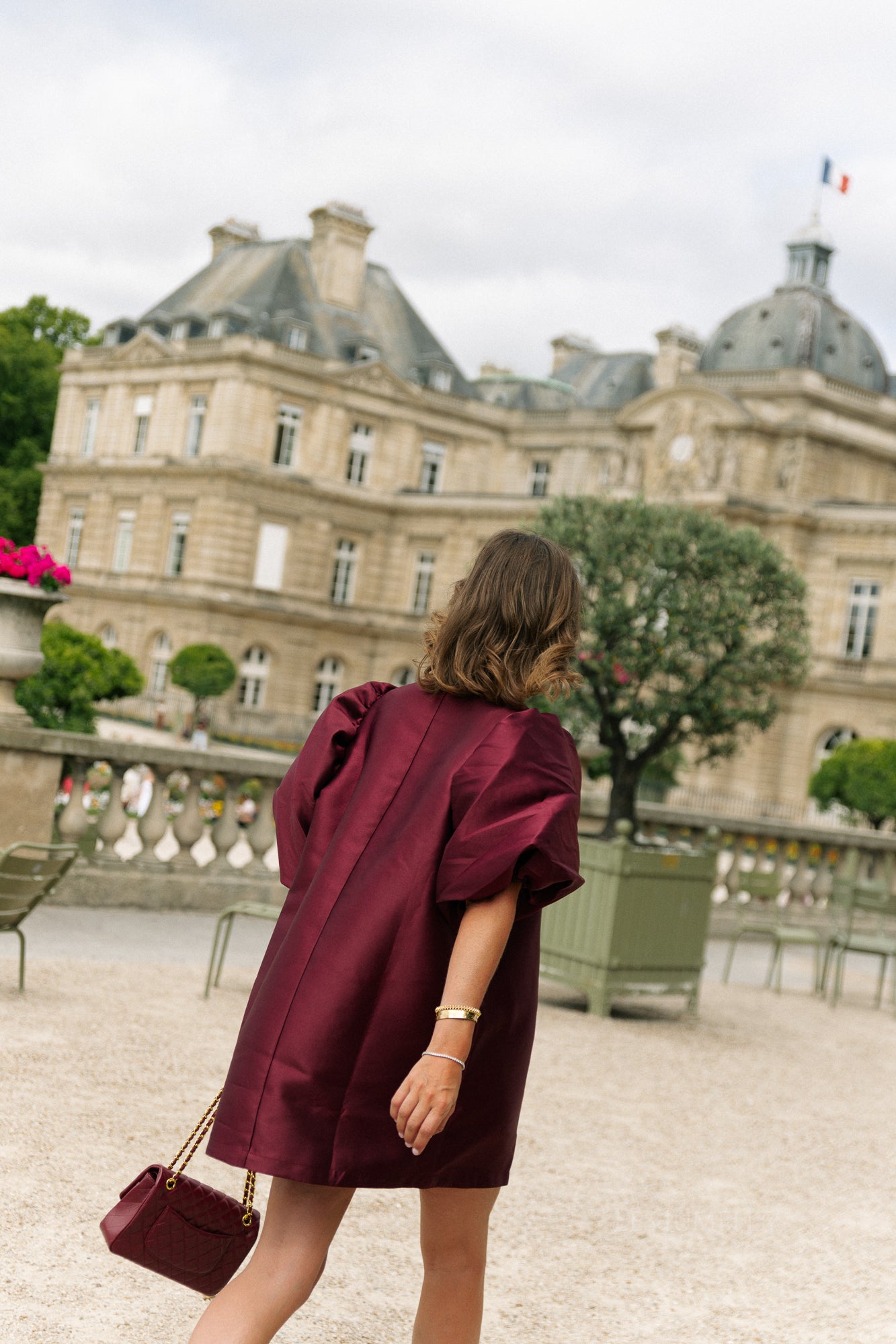 Charlotte dress burgundy