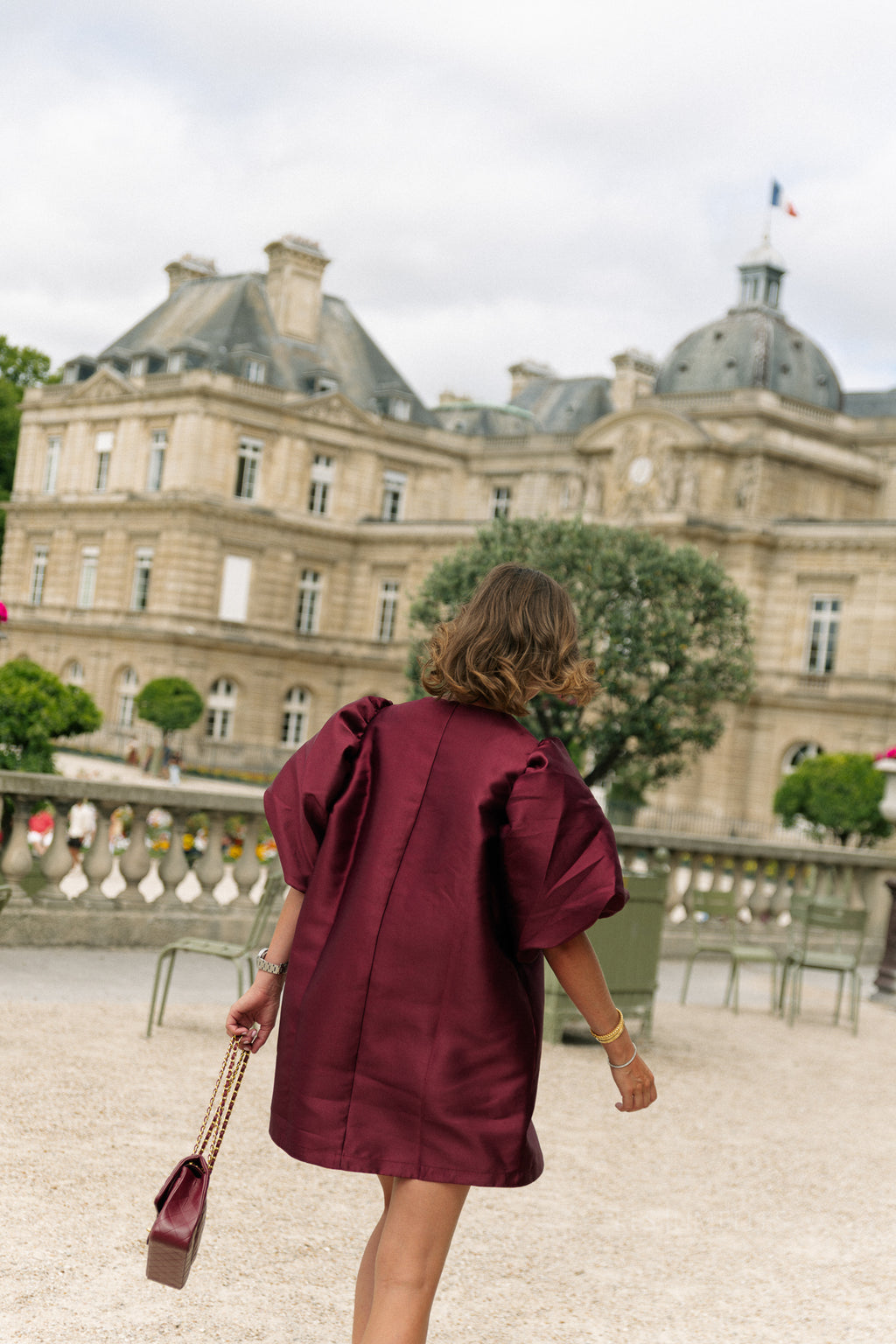 Charlotte dress burgundy