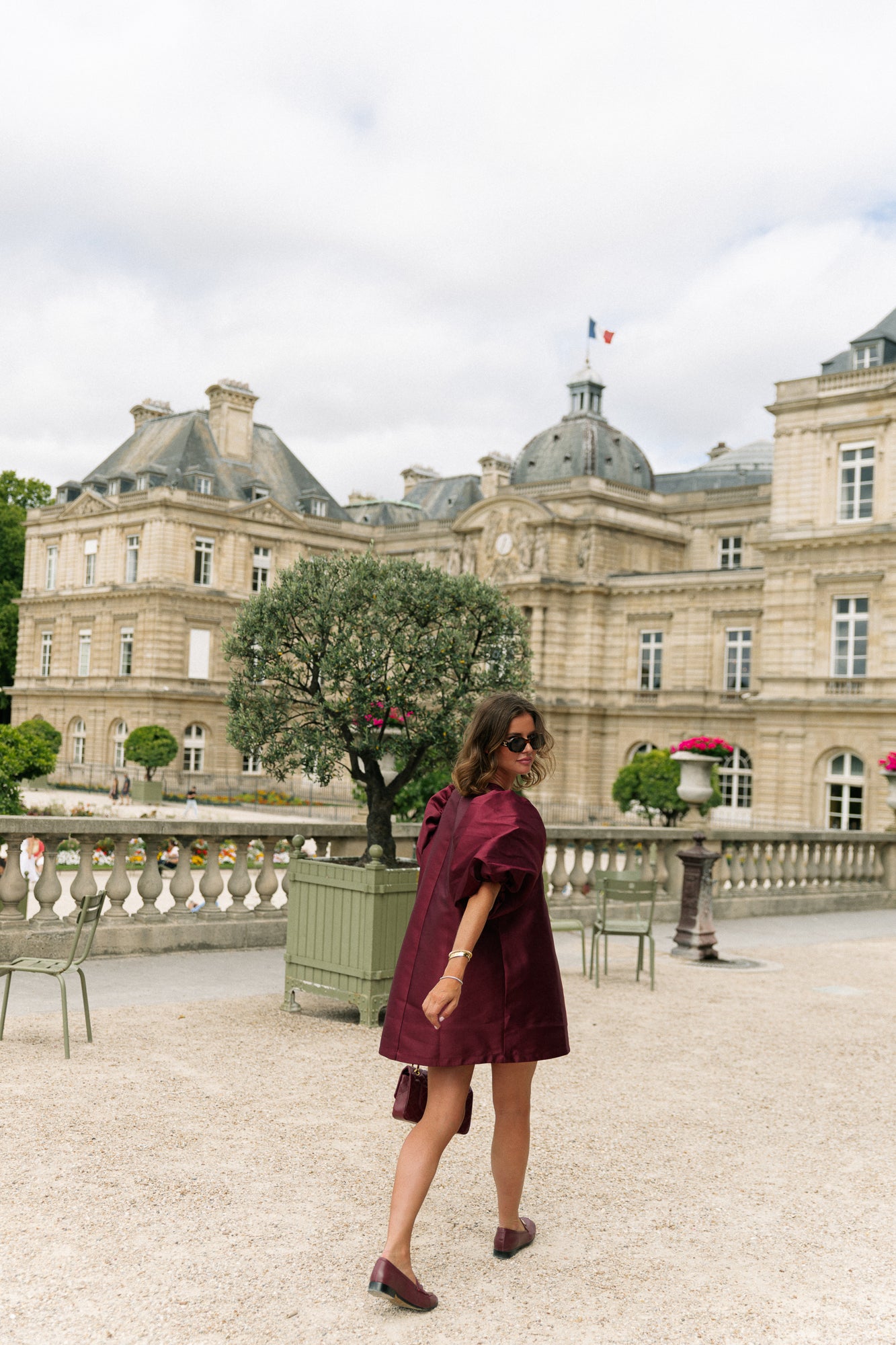 Charlotte dress burgundy