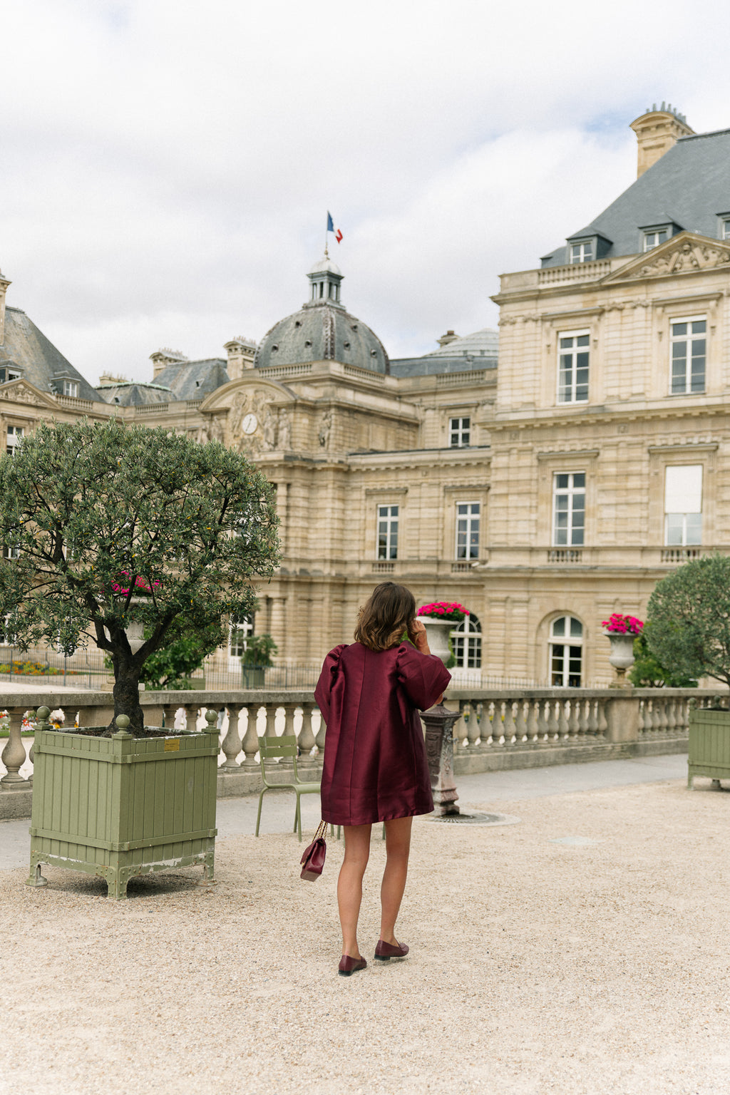 Charlotte dress burgundy