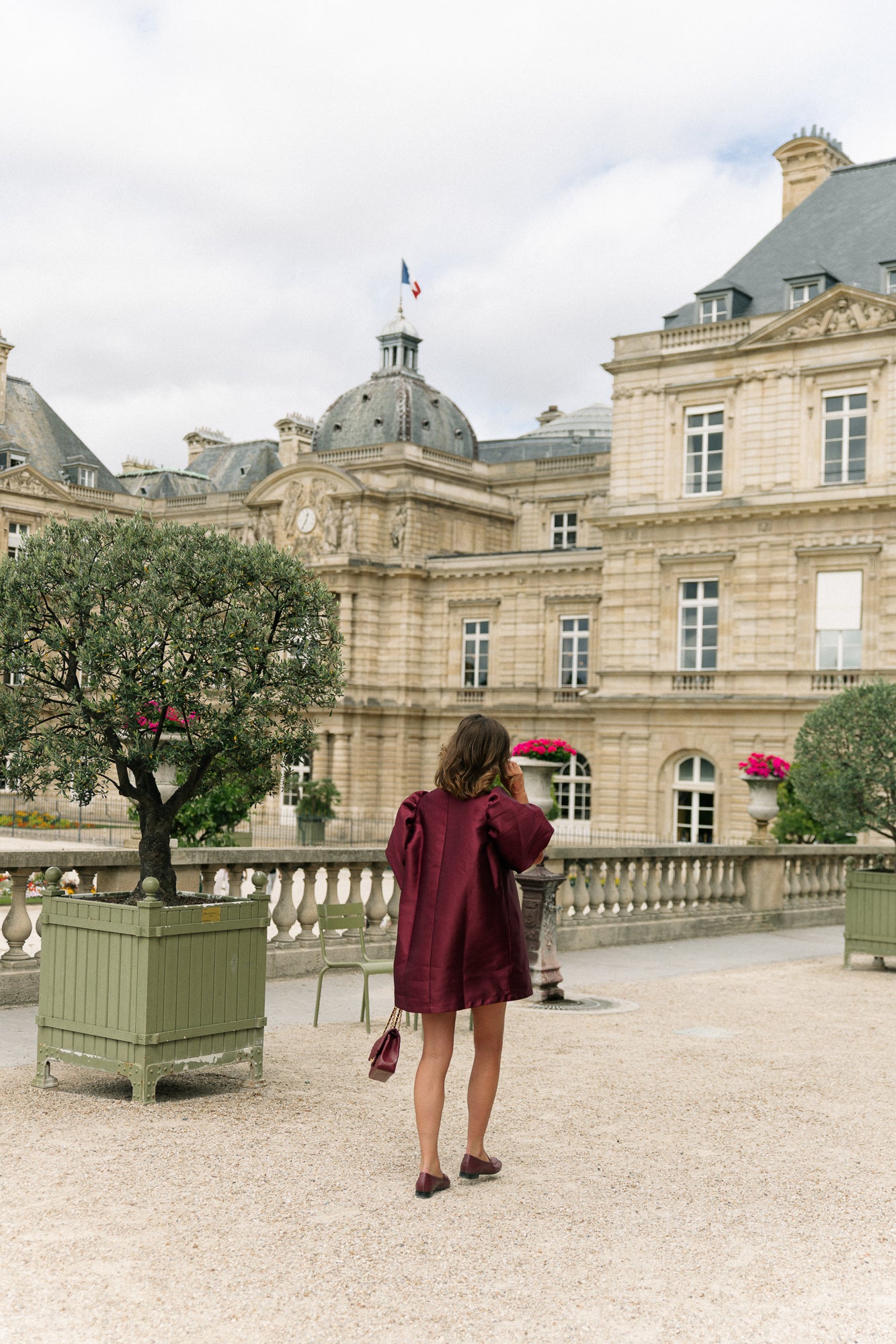 Charlotte dress burgundy