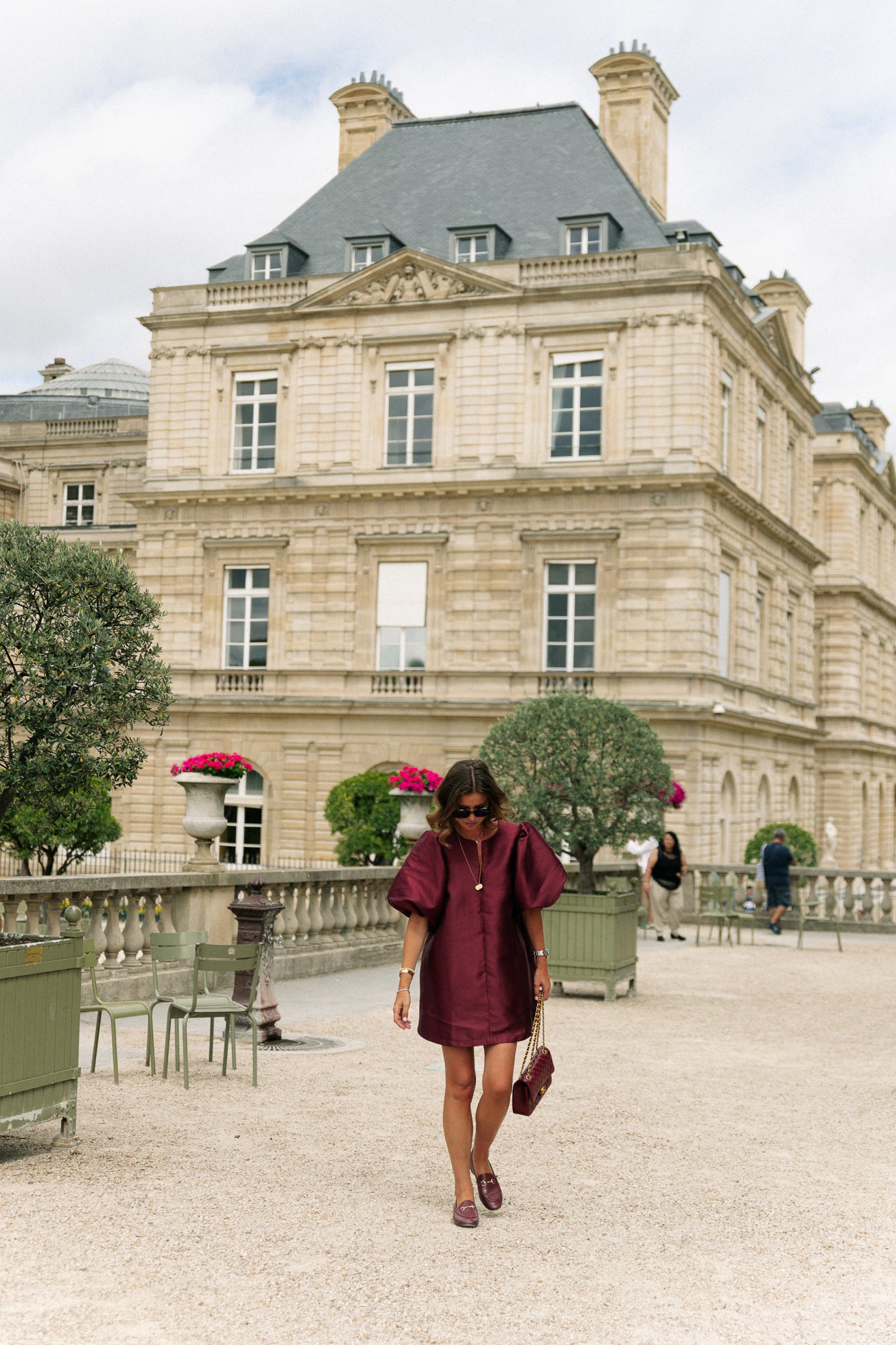 Charlotte dress burgundy