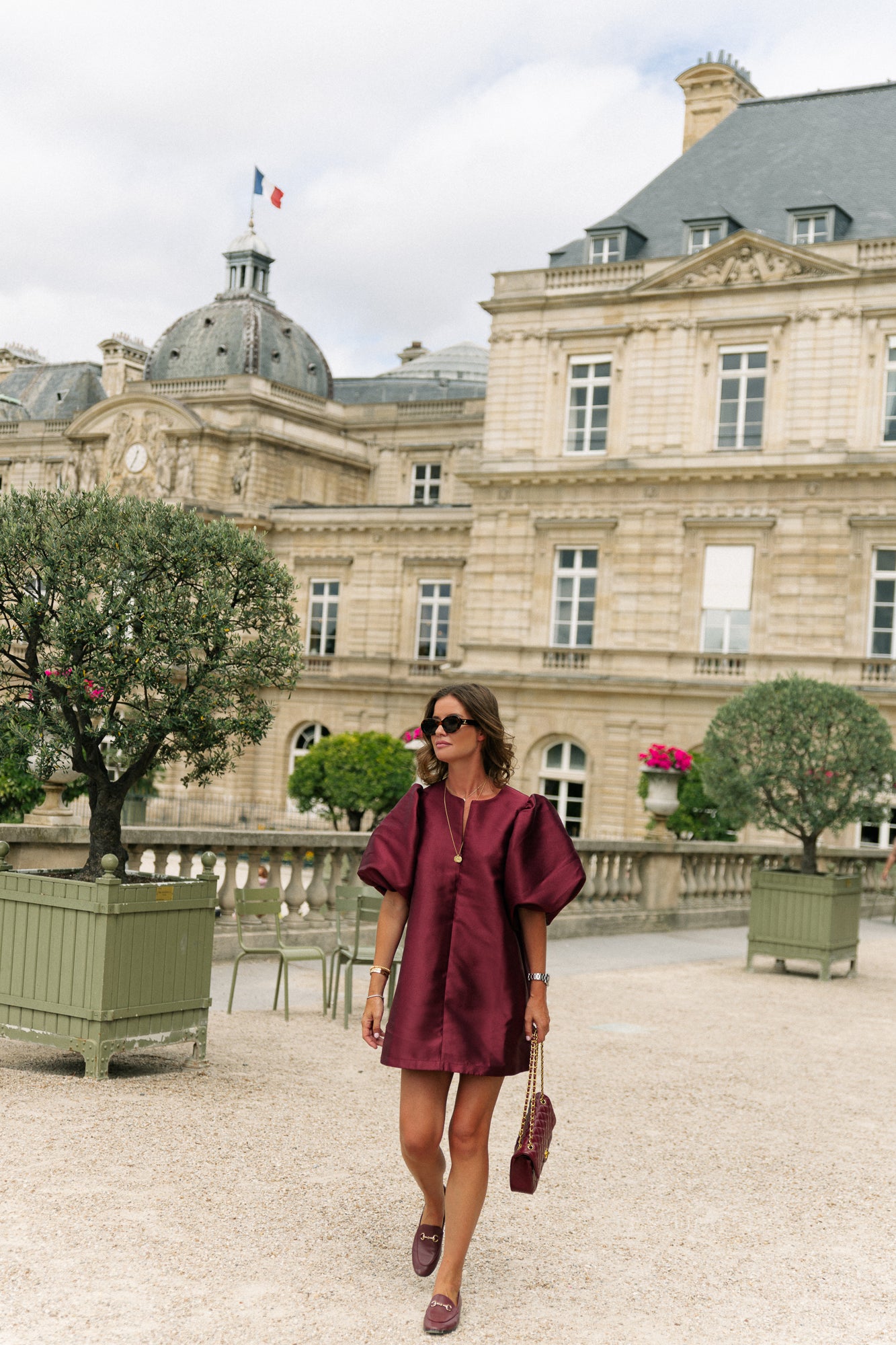 Charlotte dress burgundy