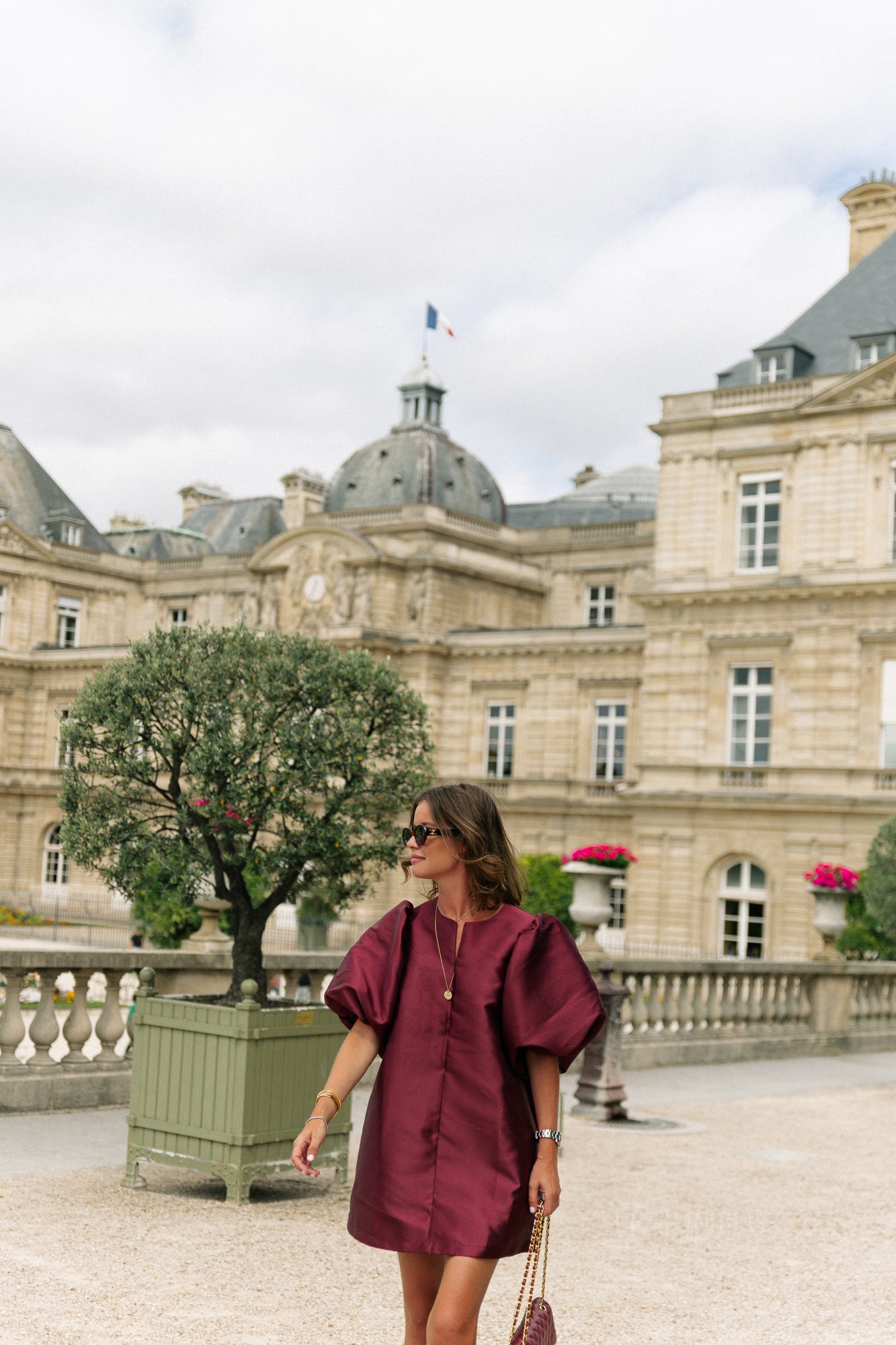 Charlotte dress burgundy