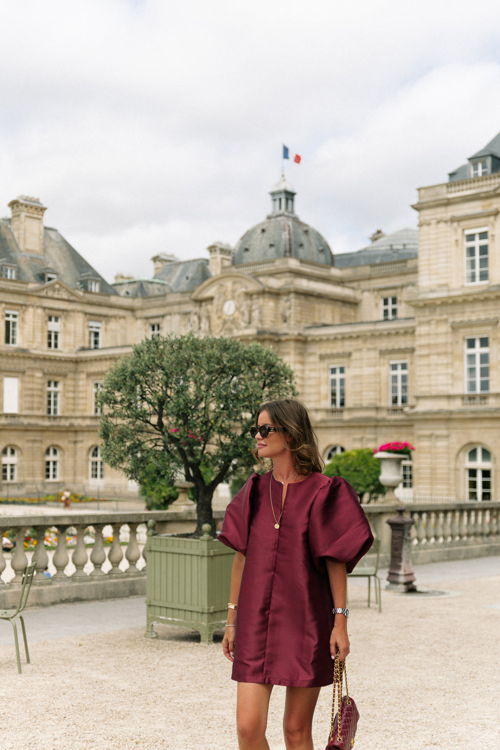 Charlotte dress burgundy