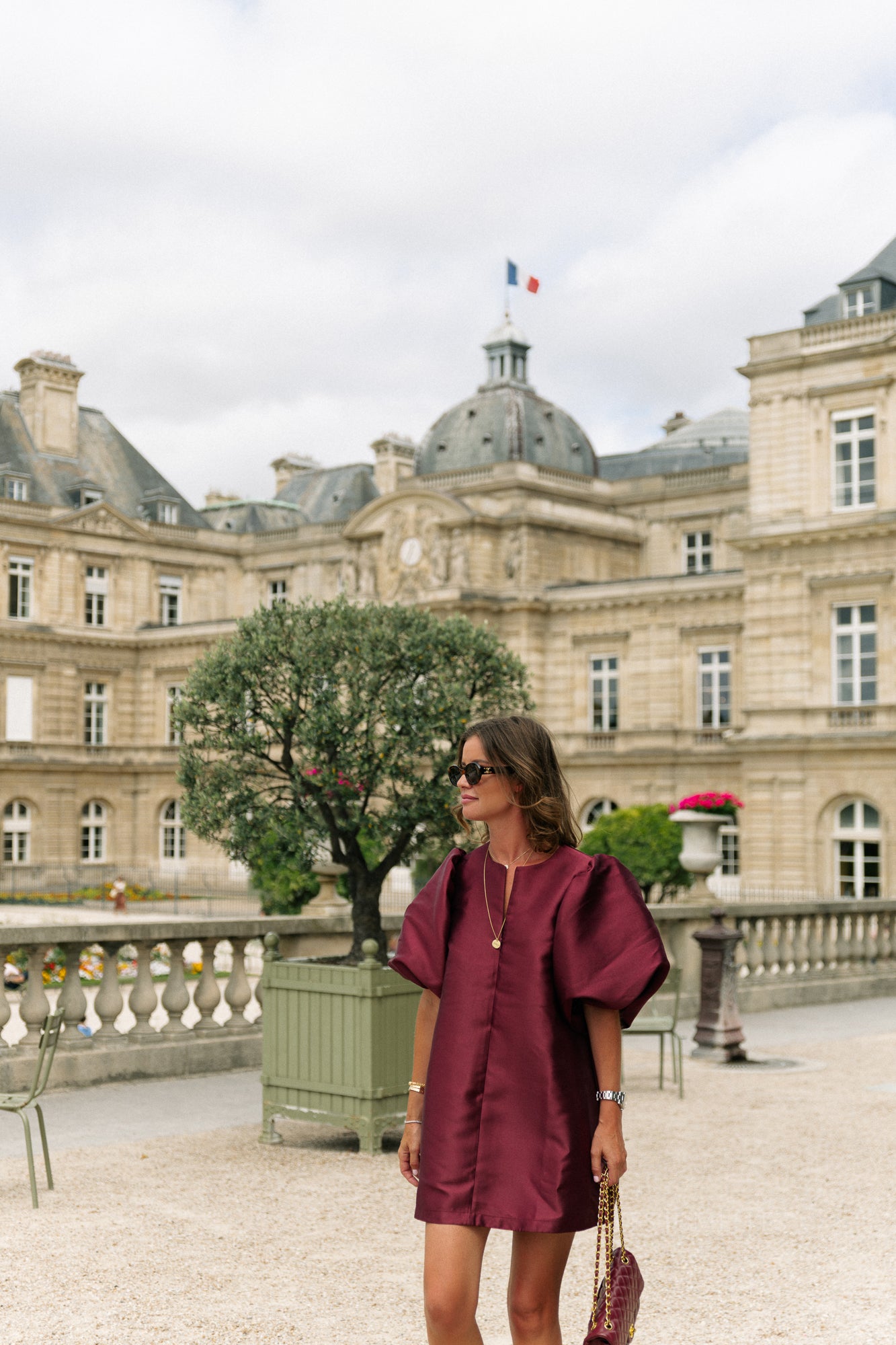 Charlotte dress burgundy
