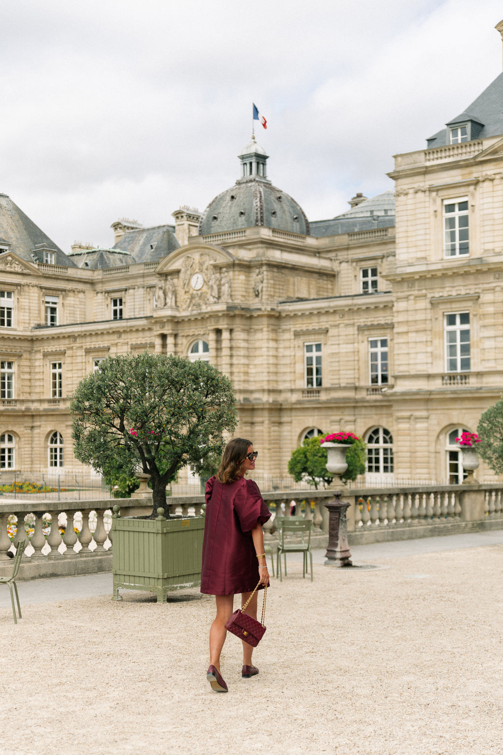Charlotte dress burgundy