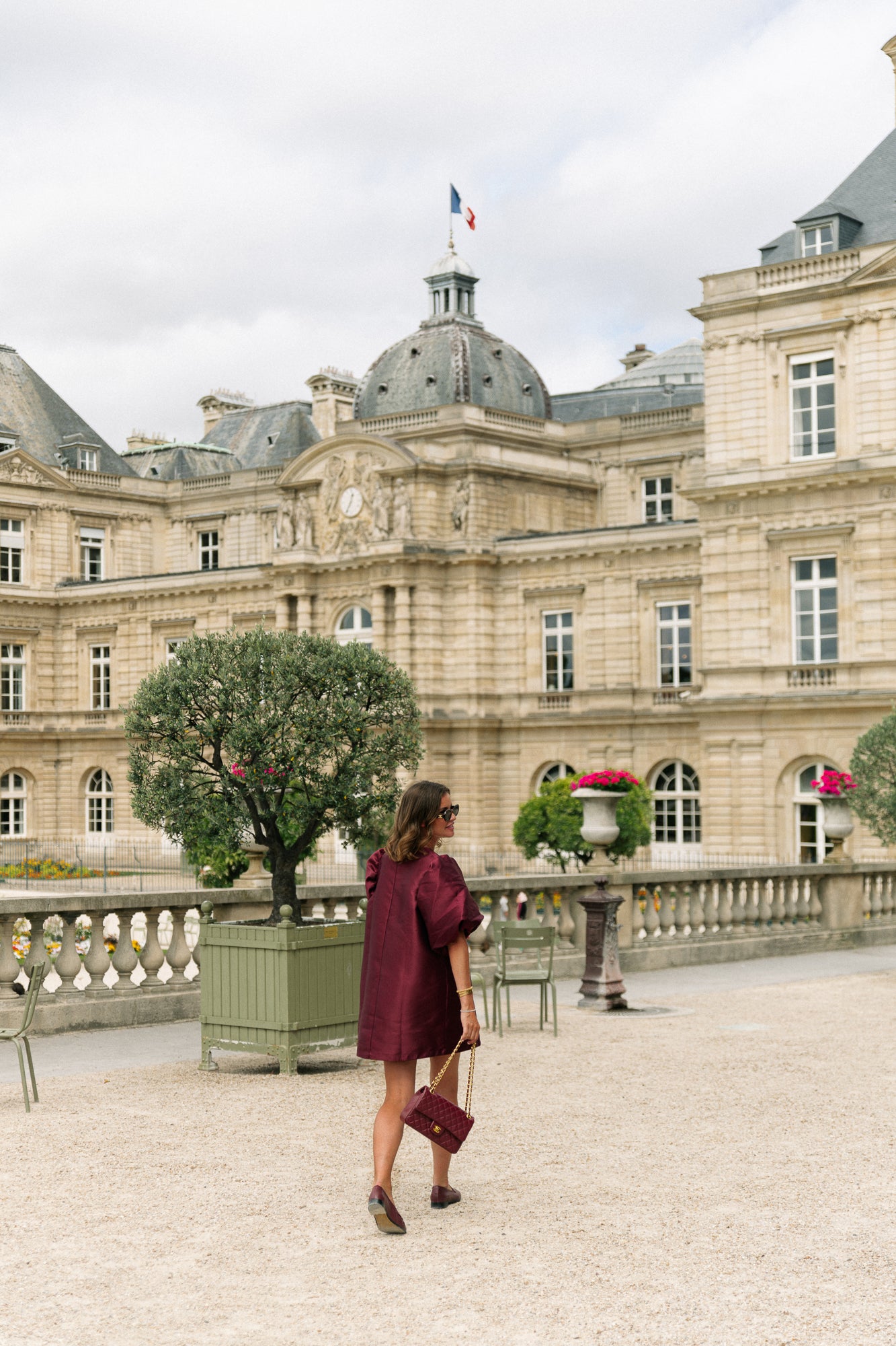 Charlotte dress burgundy