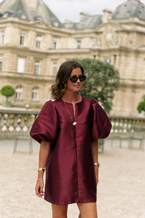 Charlotte dress burgundy