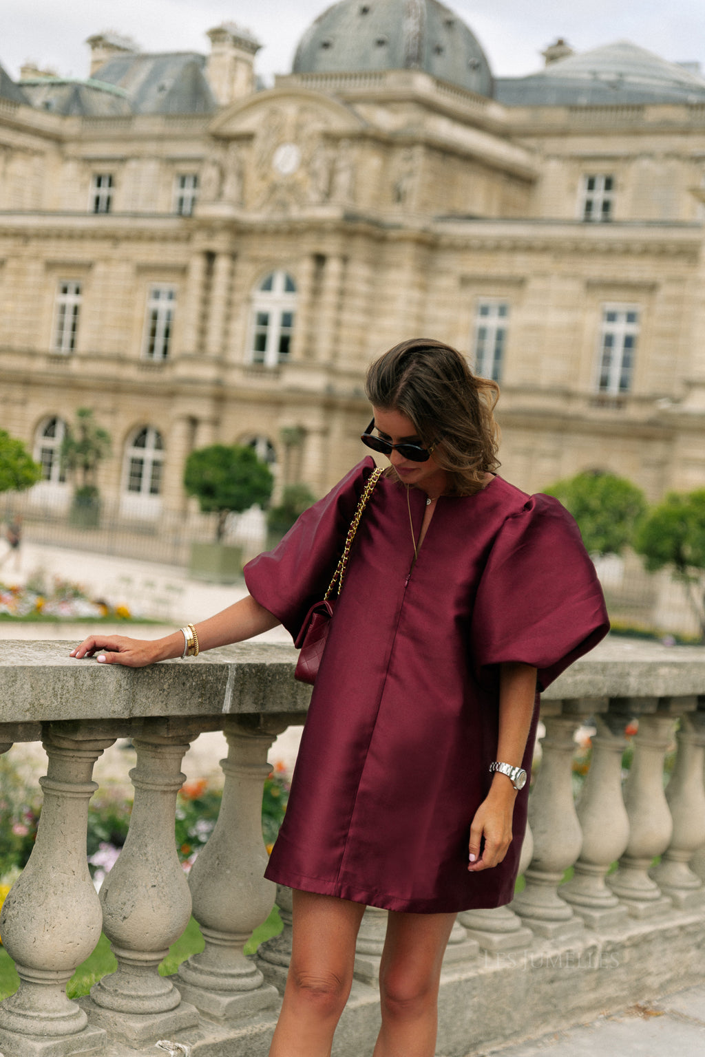 Charlotte dress burgundy