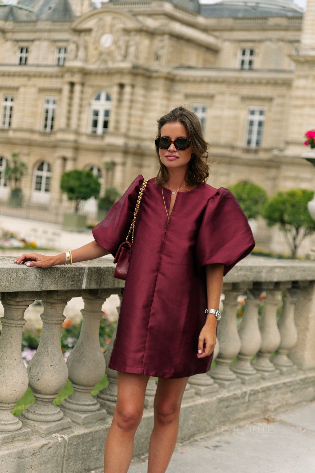 Charlotte dress burgundy