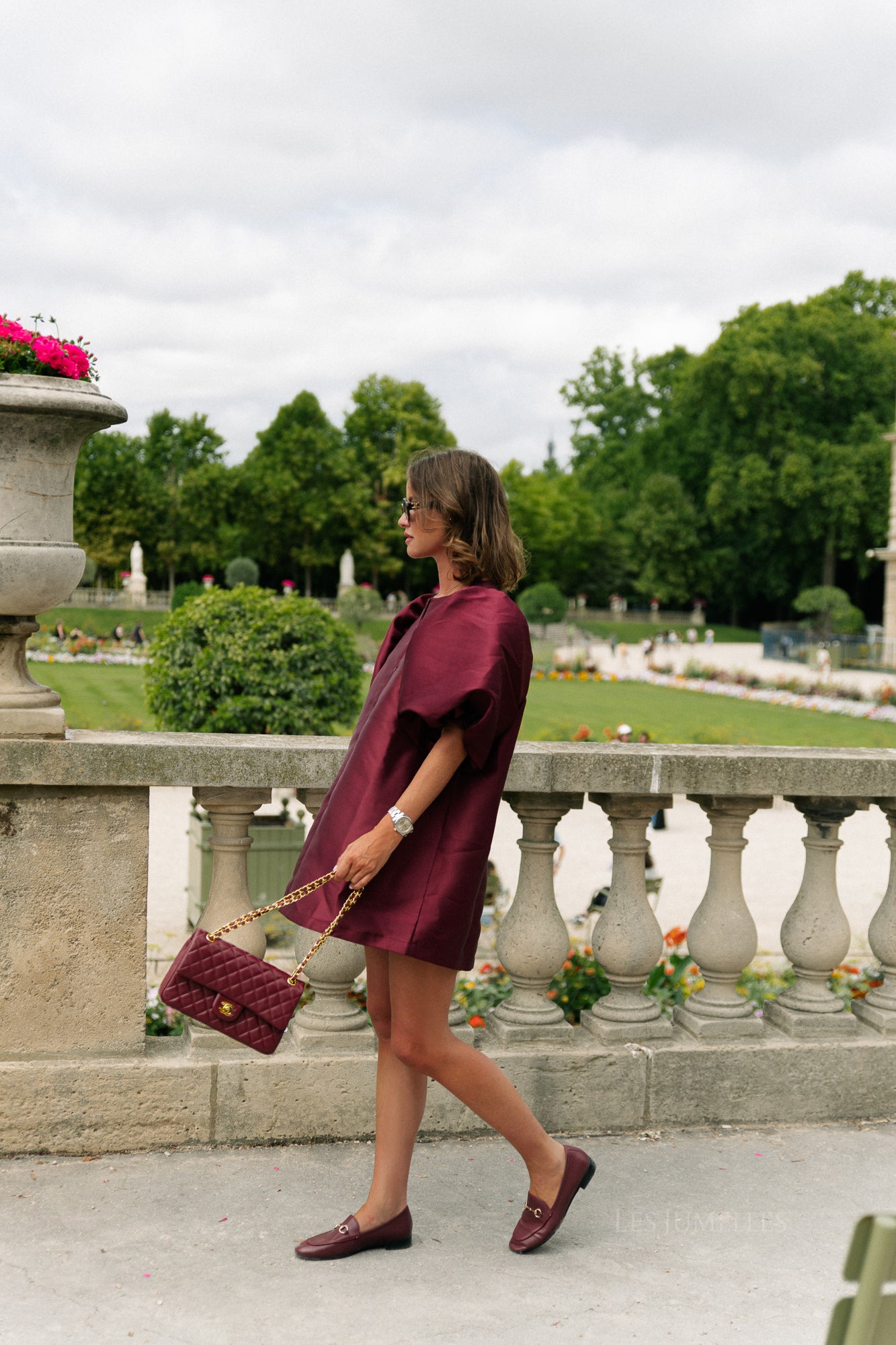 Charlotte dress burgundy