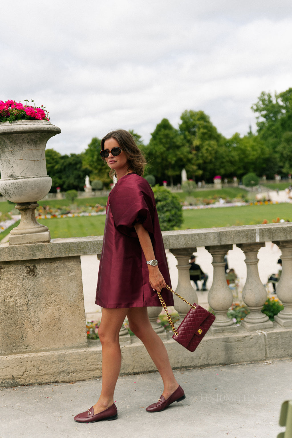 Charlotte dress burgundy