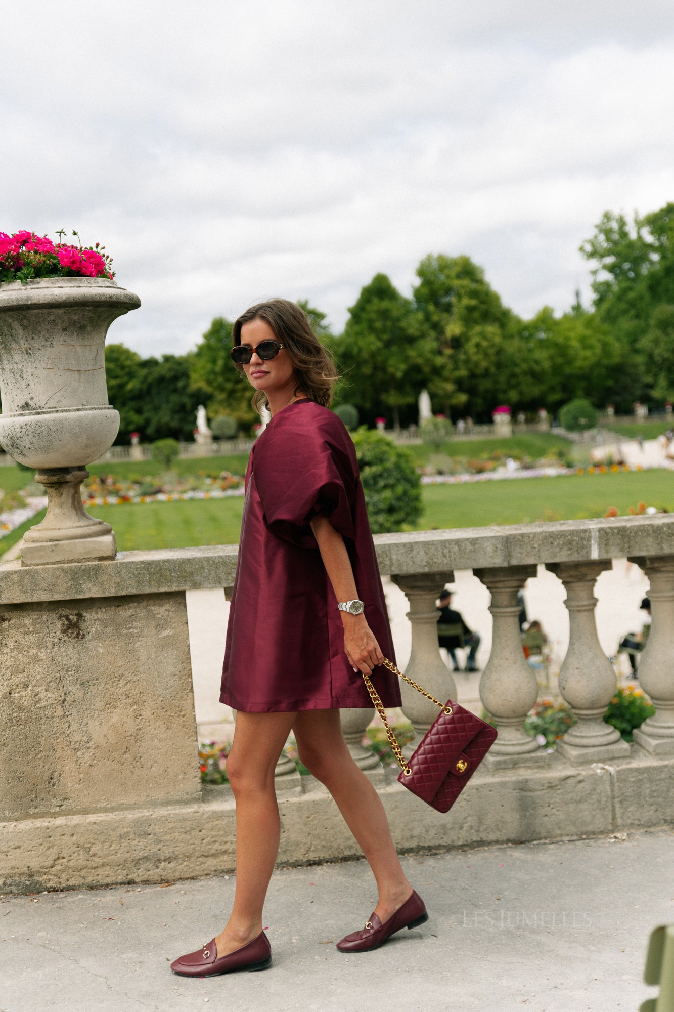 Charlotte dress burgundy