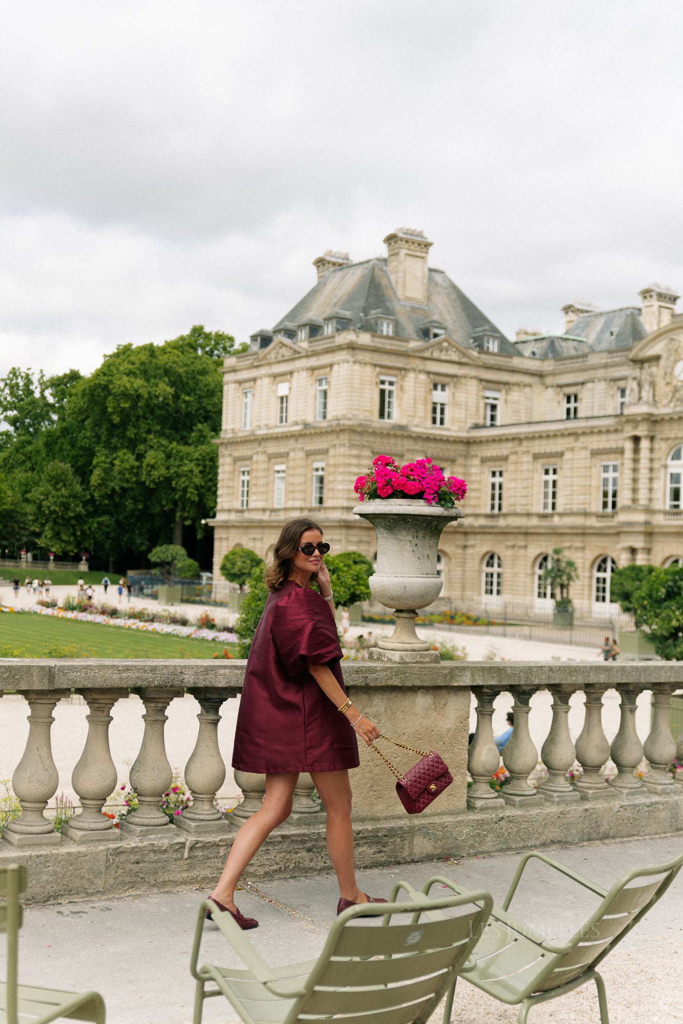 Charlotte dress burgundy
