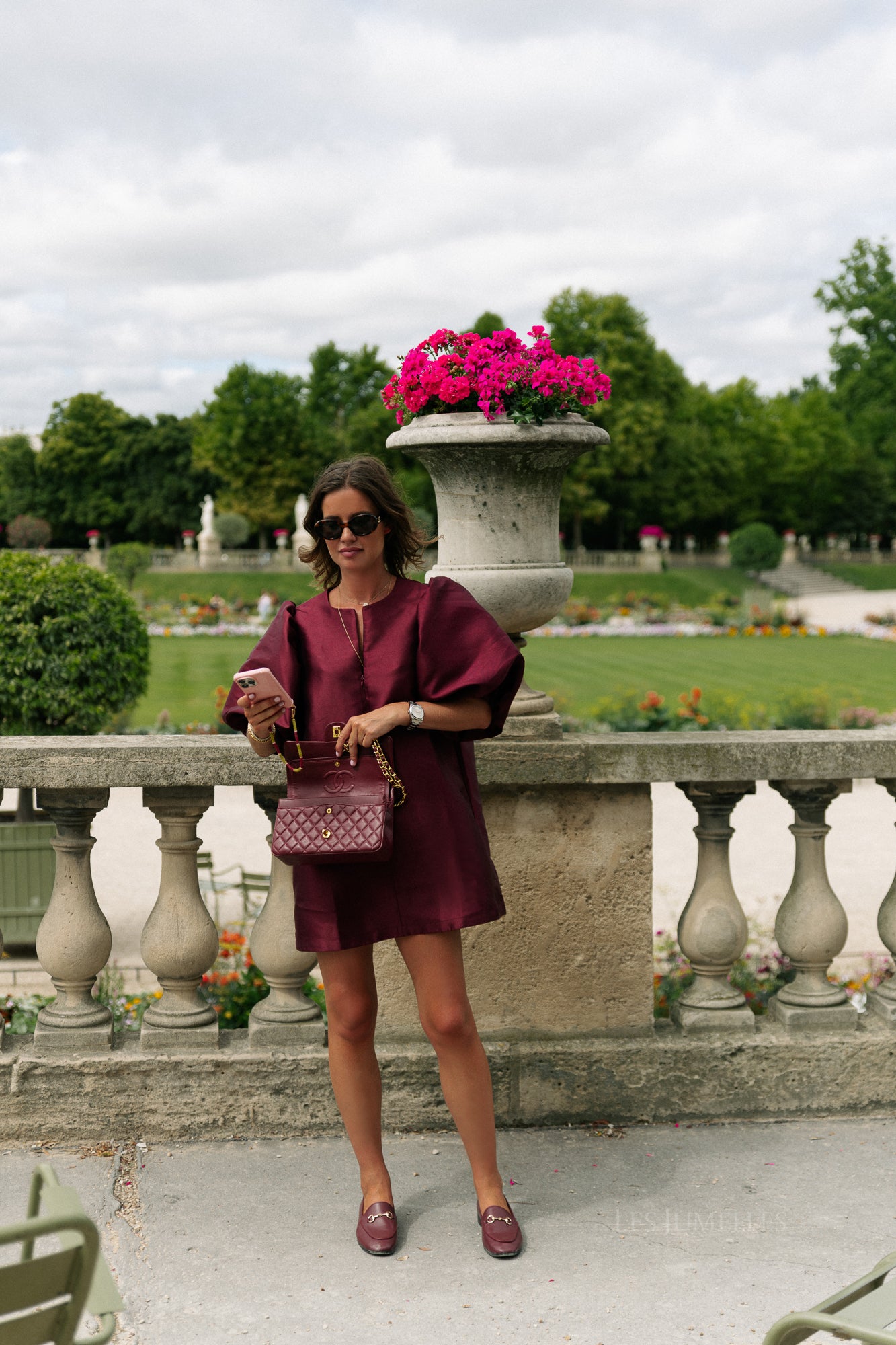 Charlotte dress burgundy