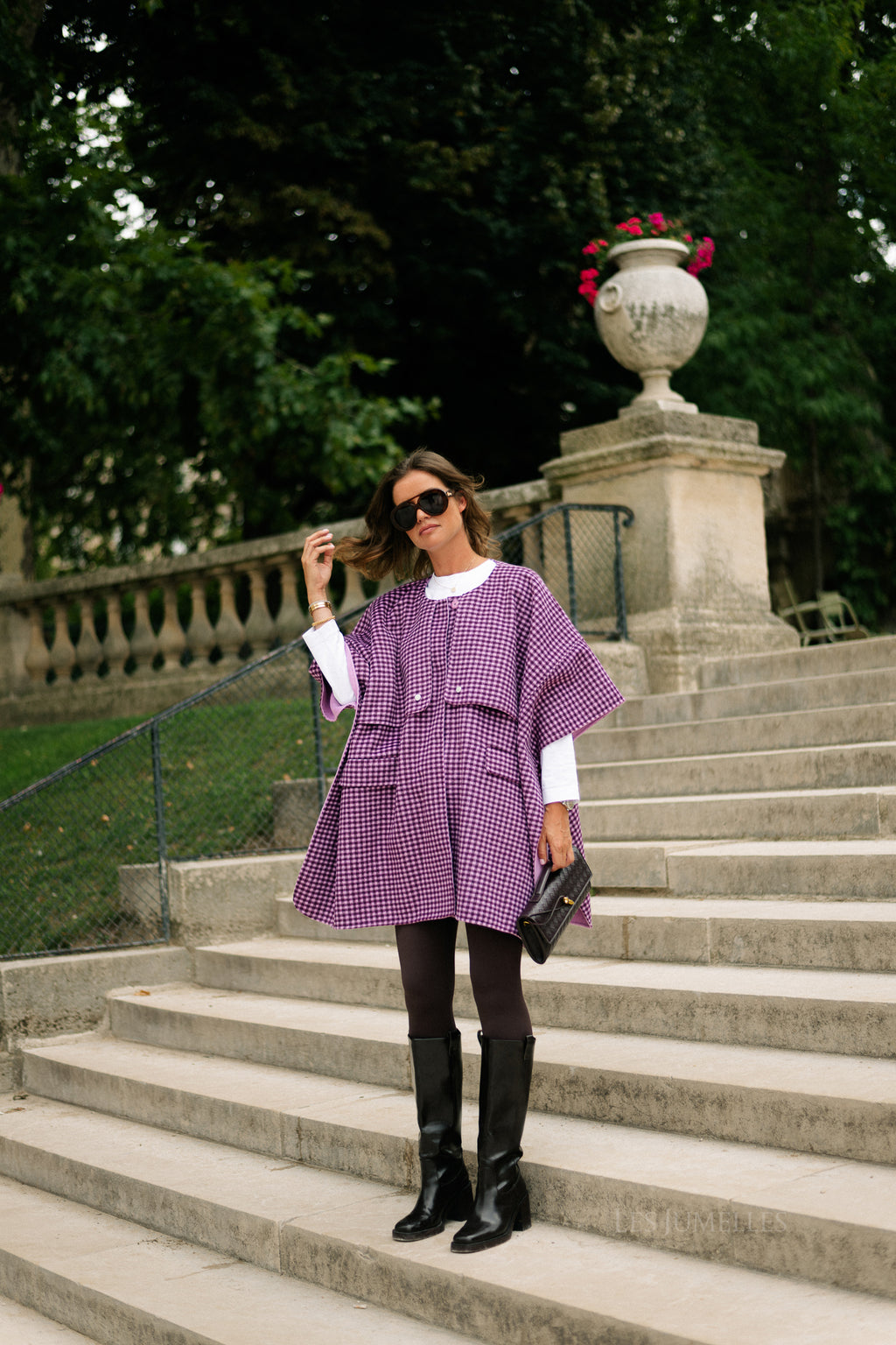 Enora cape aubergine/orchid