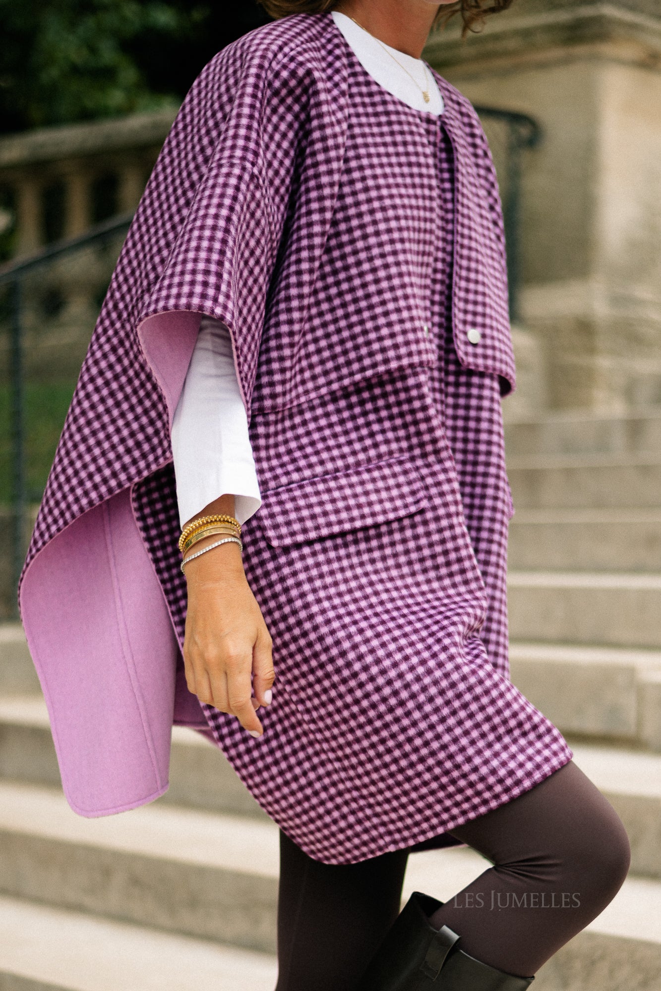 Enora cape aubergine/orchid