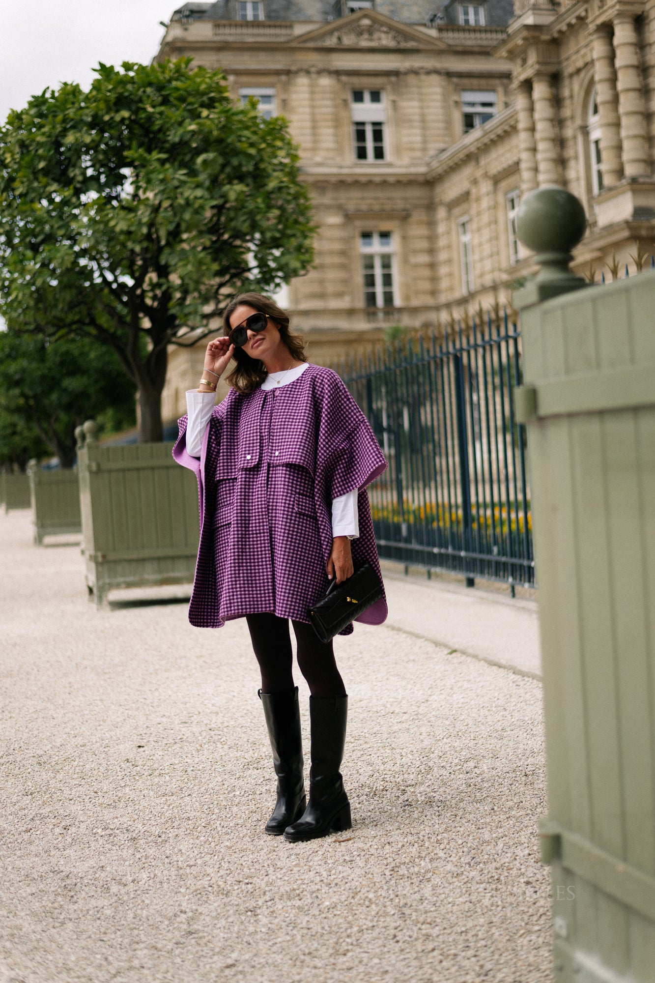 Enora cape aubergine/orchid