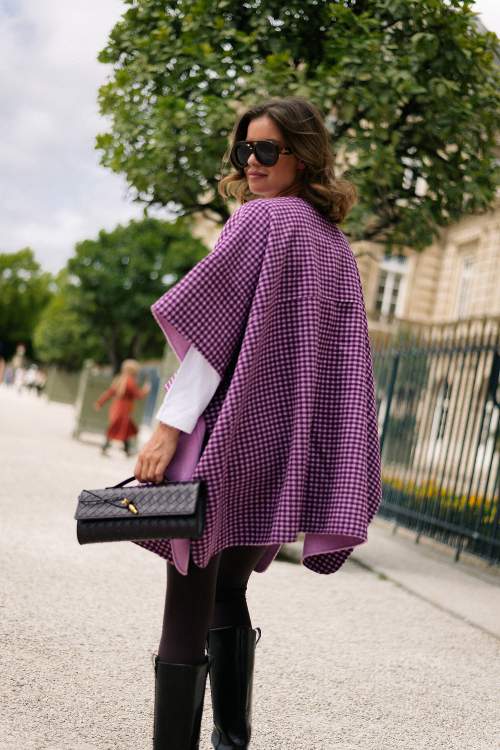 Enora cape aubergine/orchid