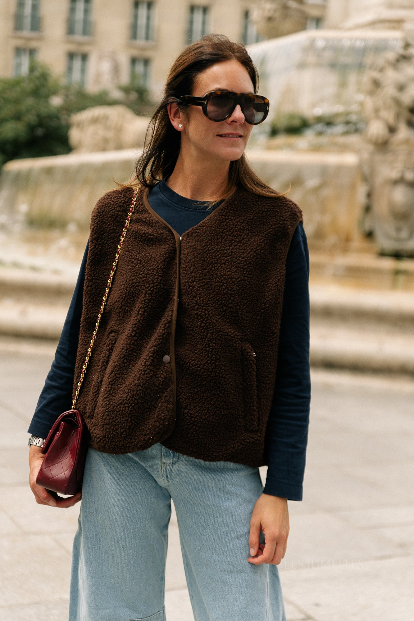 Lori vest chocoladebruin