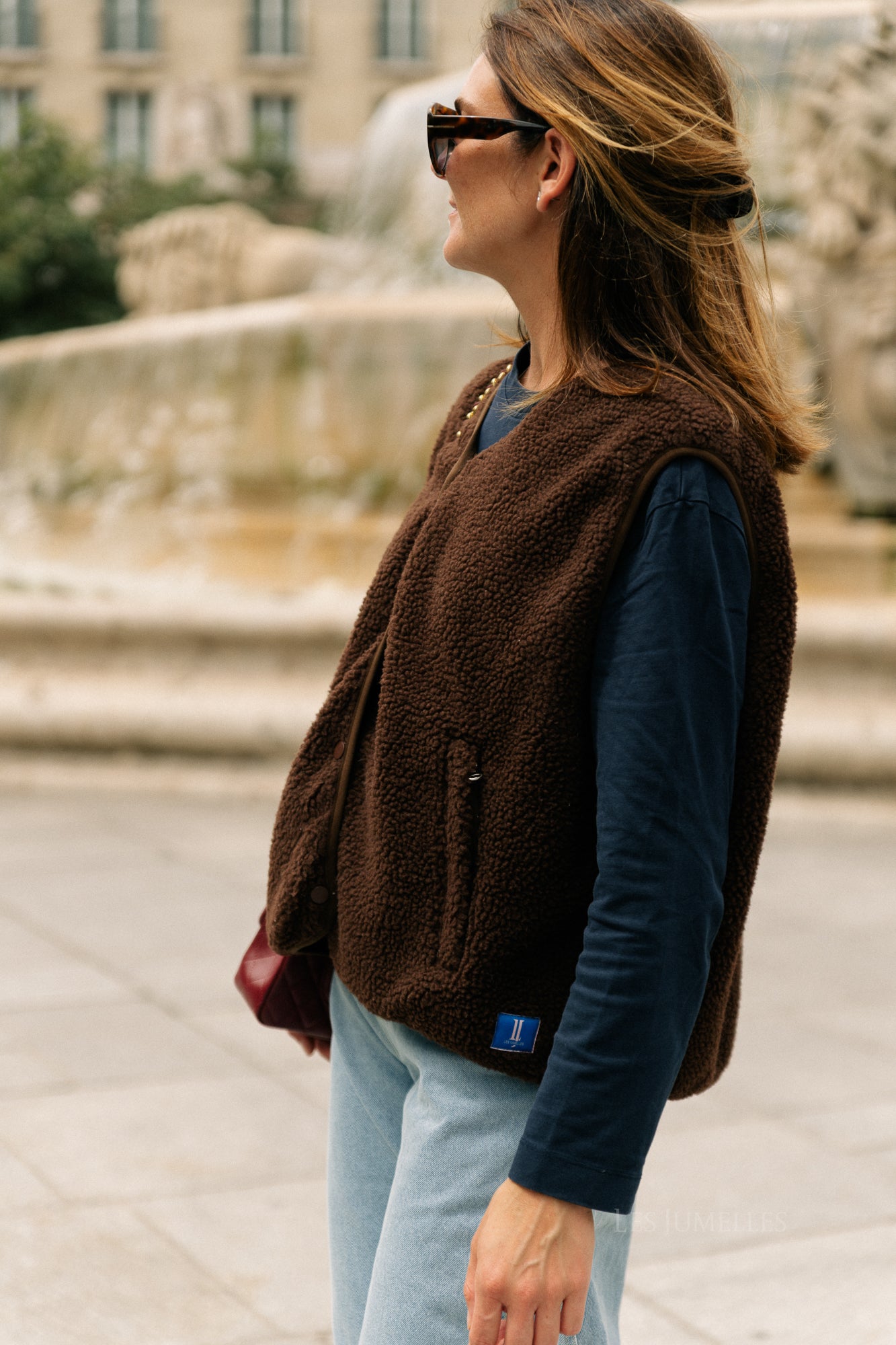 Lori vest chocoladebruin