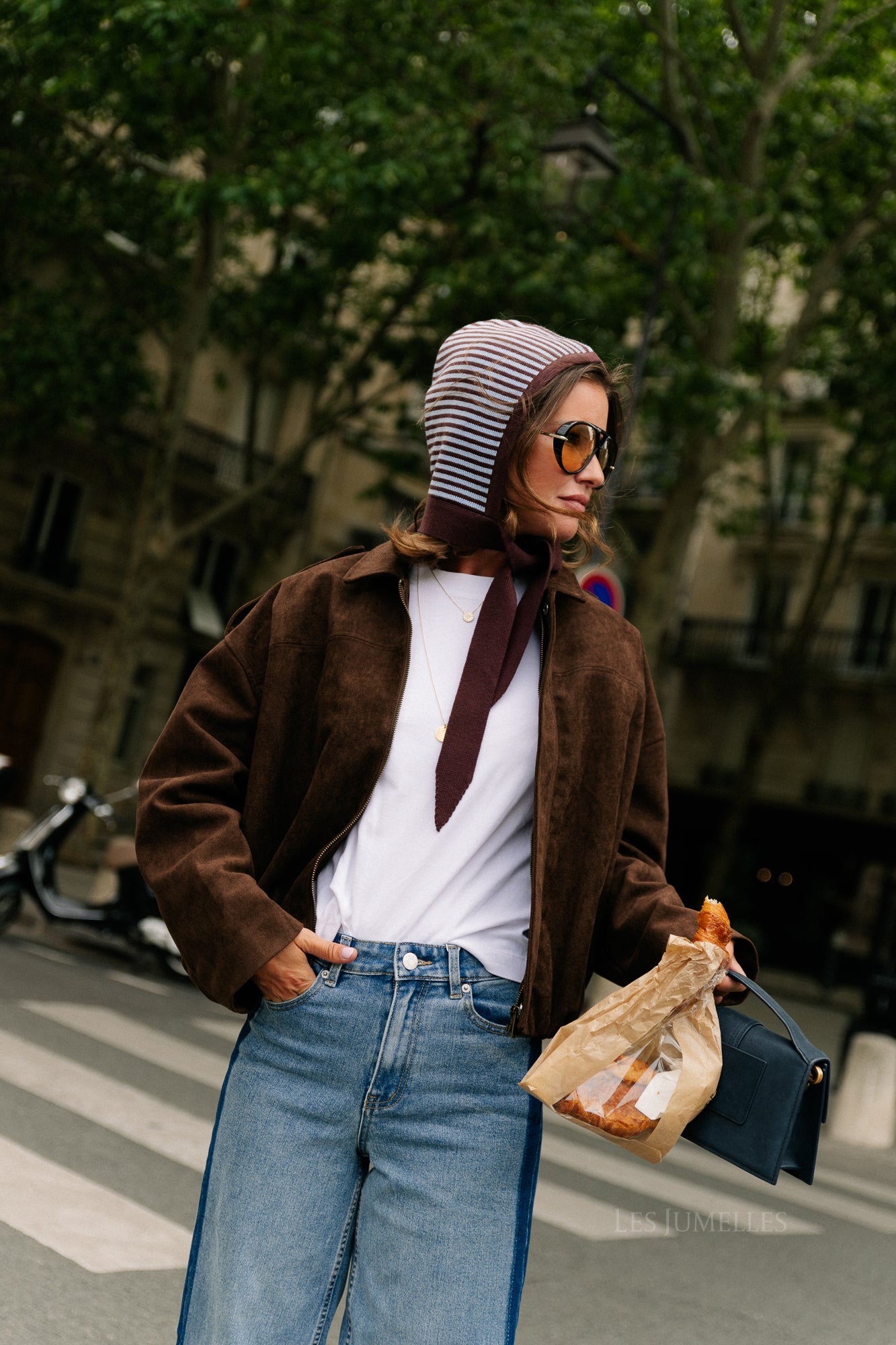 Aurora suede jacket dark brown